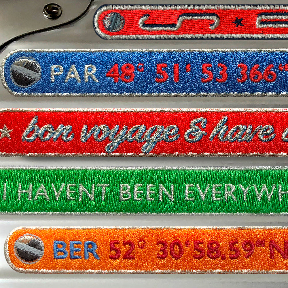 KOFFER PATCH: EVERYWHERE · grün/silber