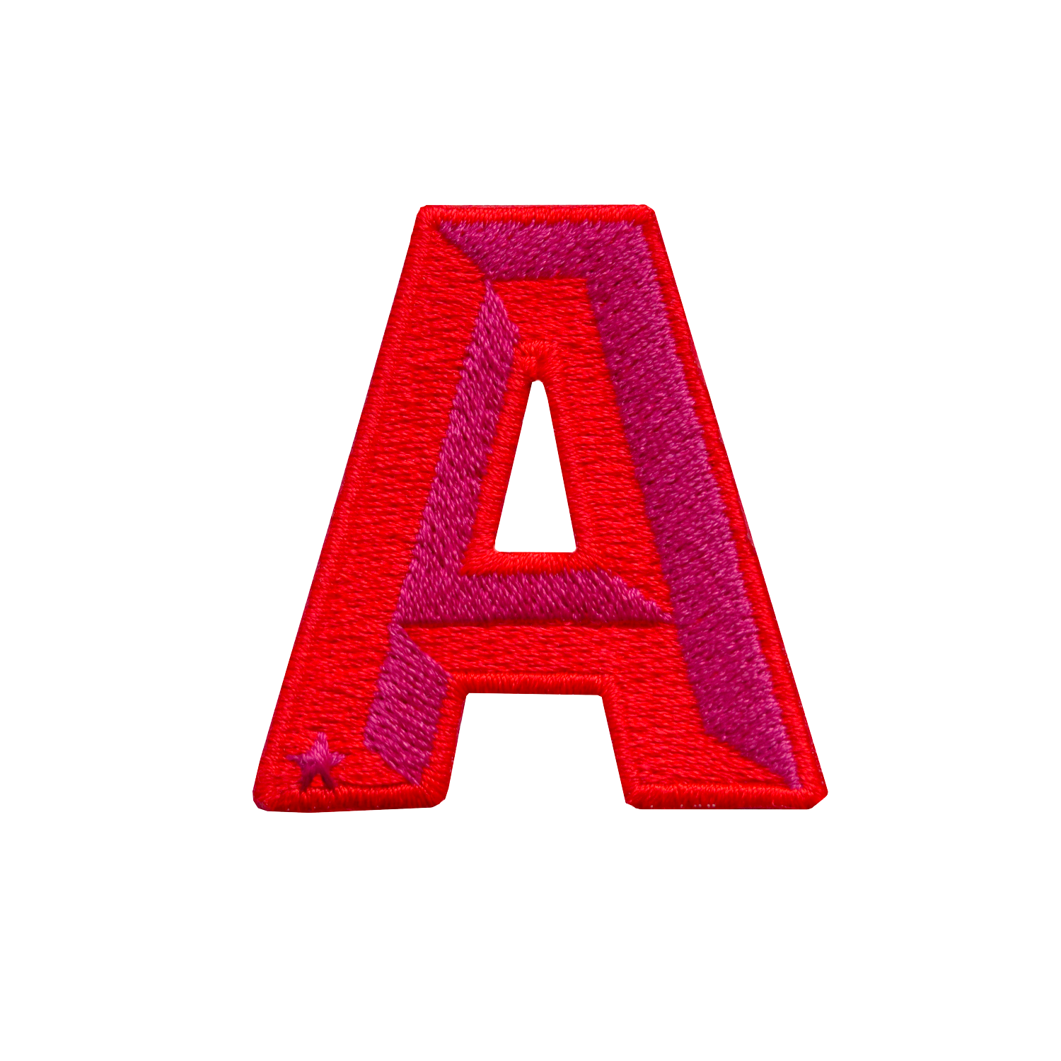 Label SINGLE LETTER MINI · rot/pink