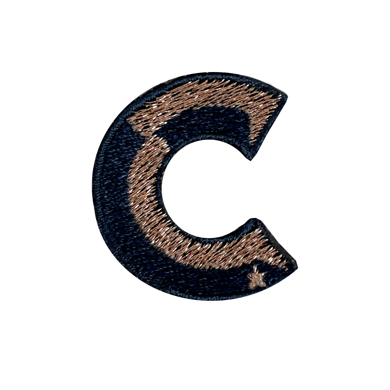 Label SINGLE LETTER MINI · NAVY/ROSÉGOLD