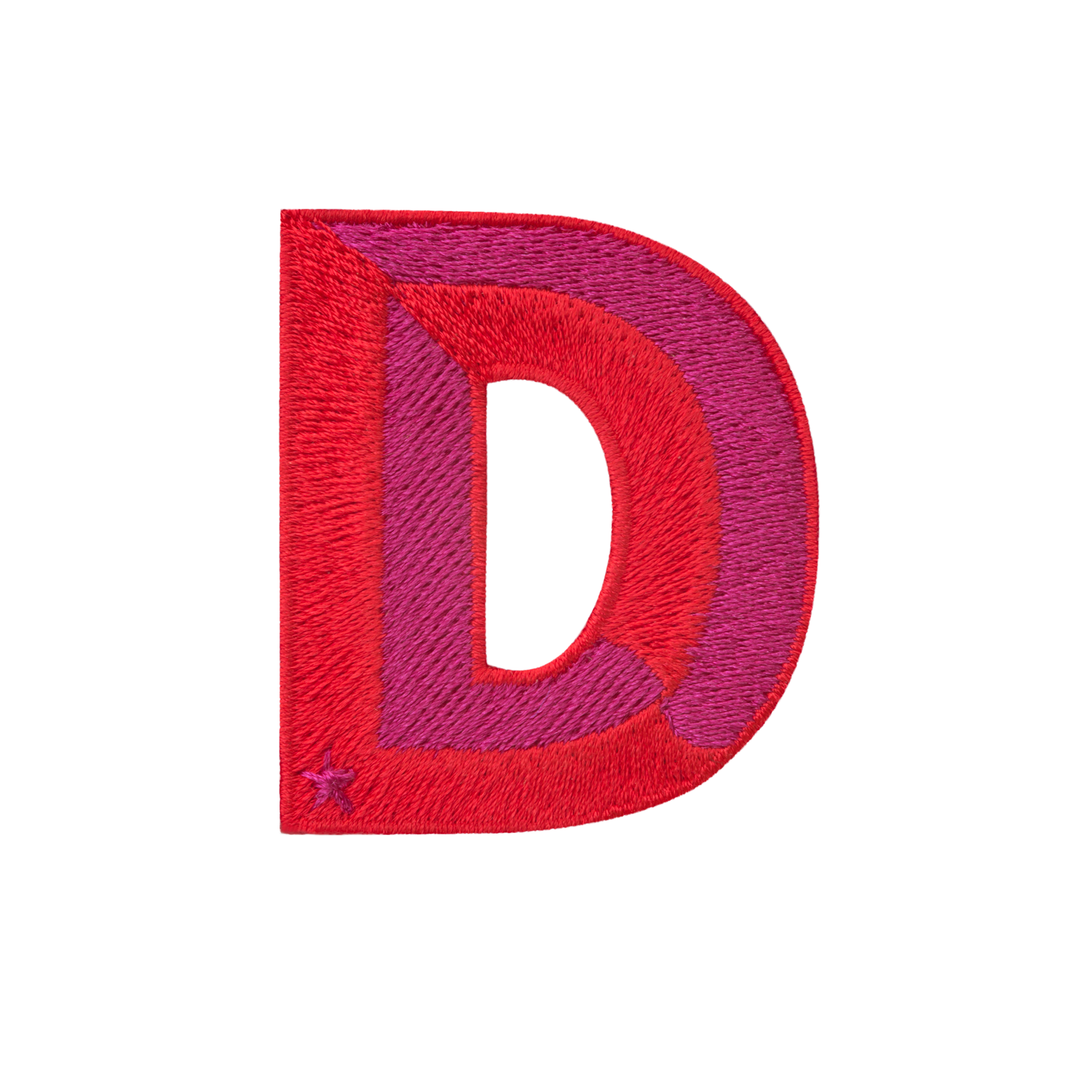 Label SINGLE LETTER MINI · rot/pink