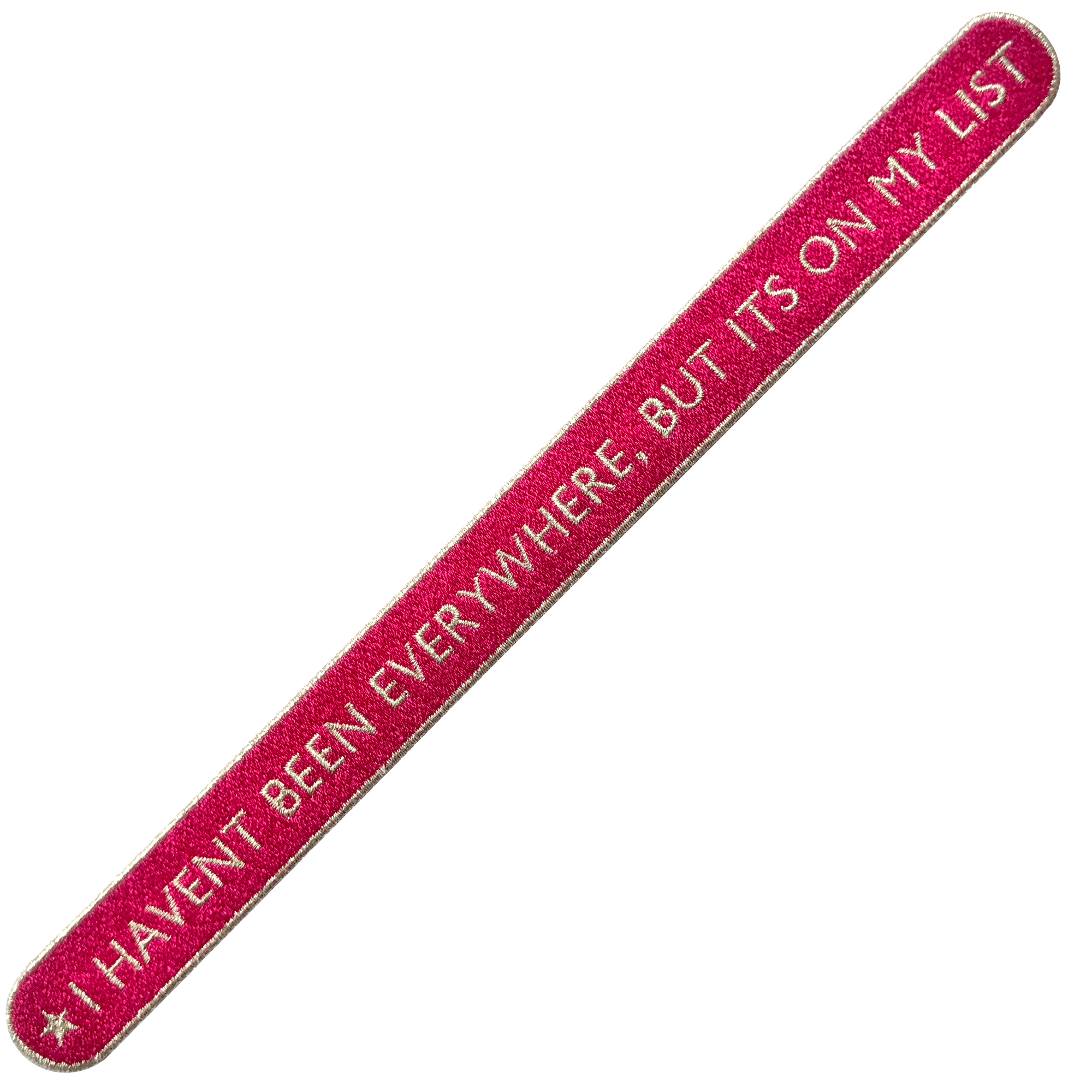 KOFFER PATCH: EVERYWHERE · pink/silber