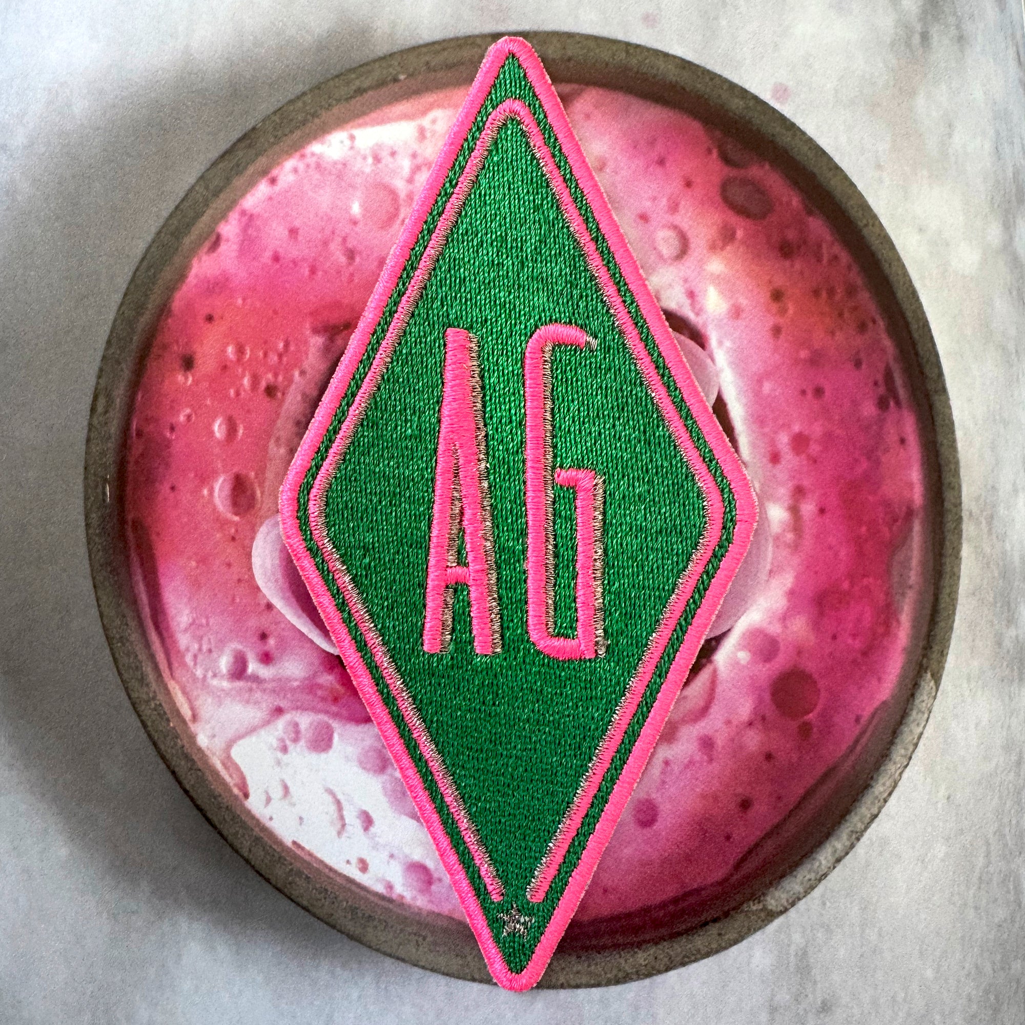 Label Karo · grün · personalisierbar