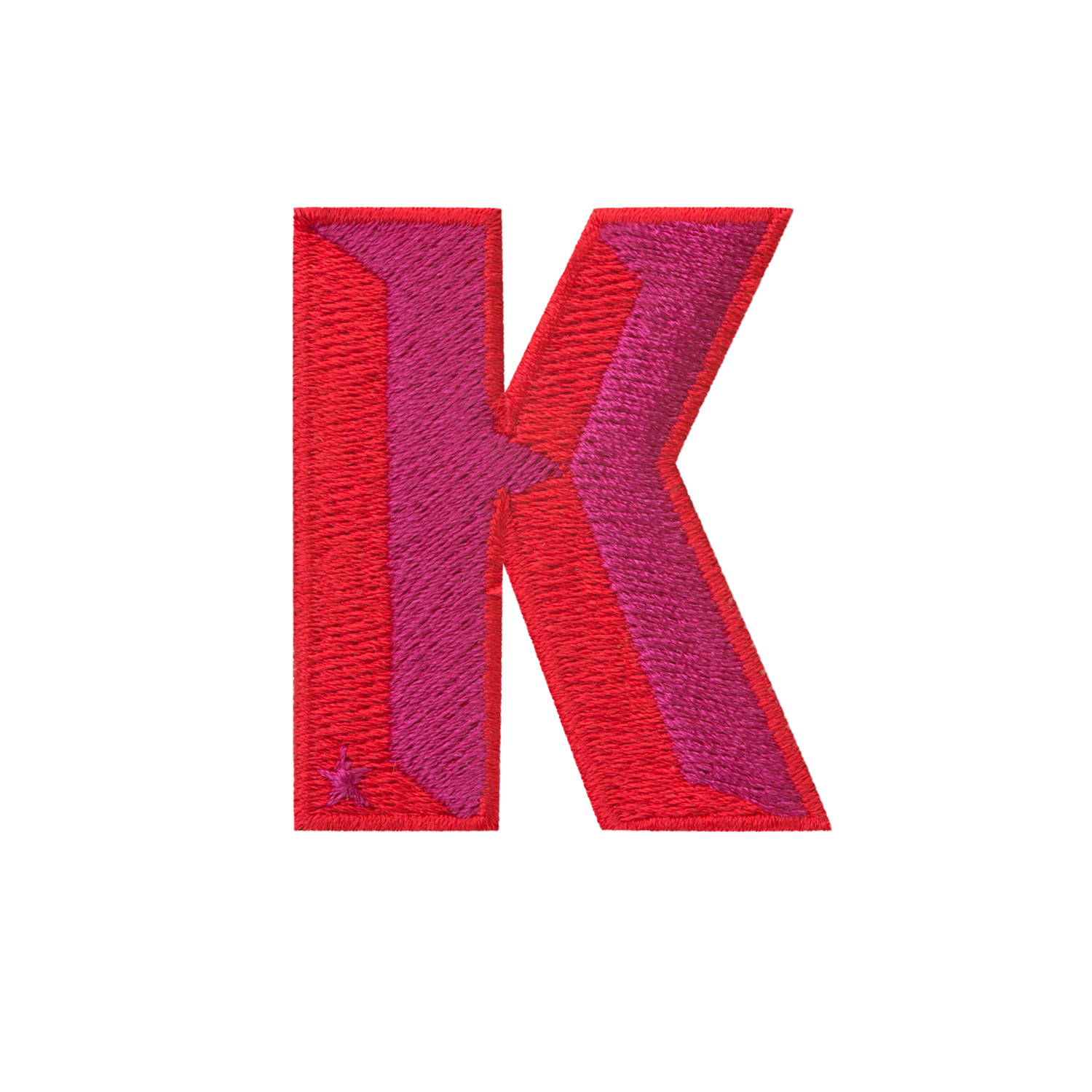 Label SINGLE LETTER MINI · rot/pink