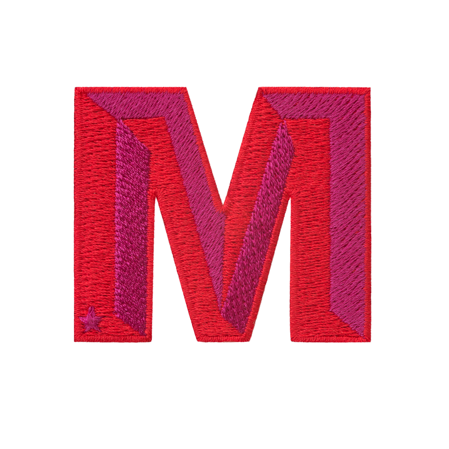 Label SINGLE LETTER MINI · rot/pink