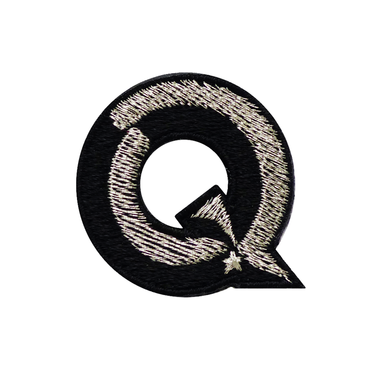 Label SINGLE LETTER MINI · schwarz/silber