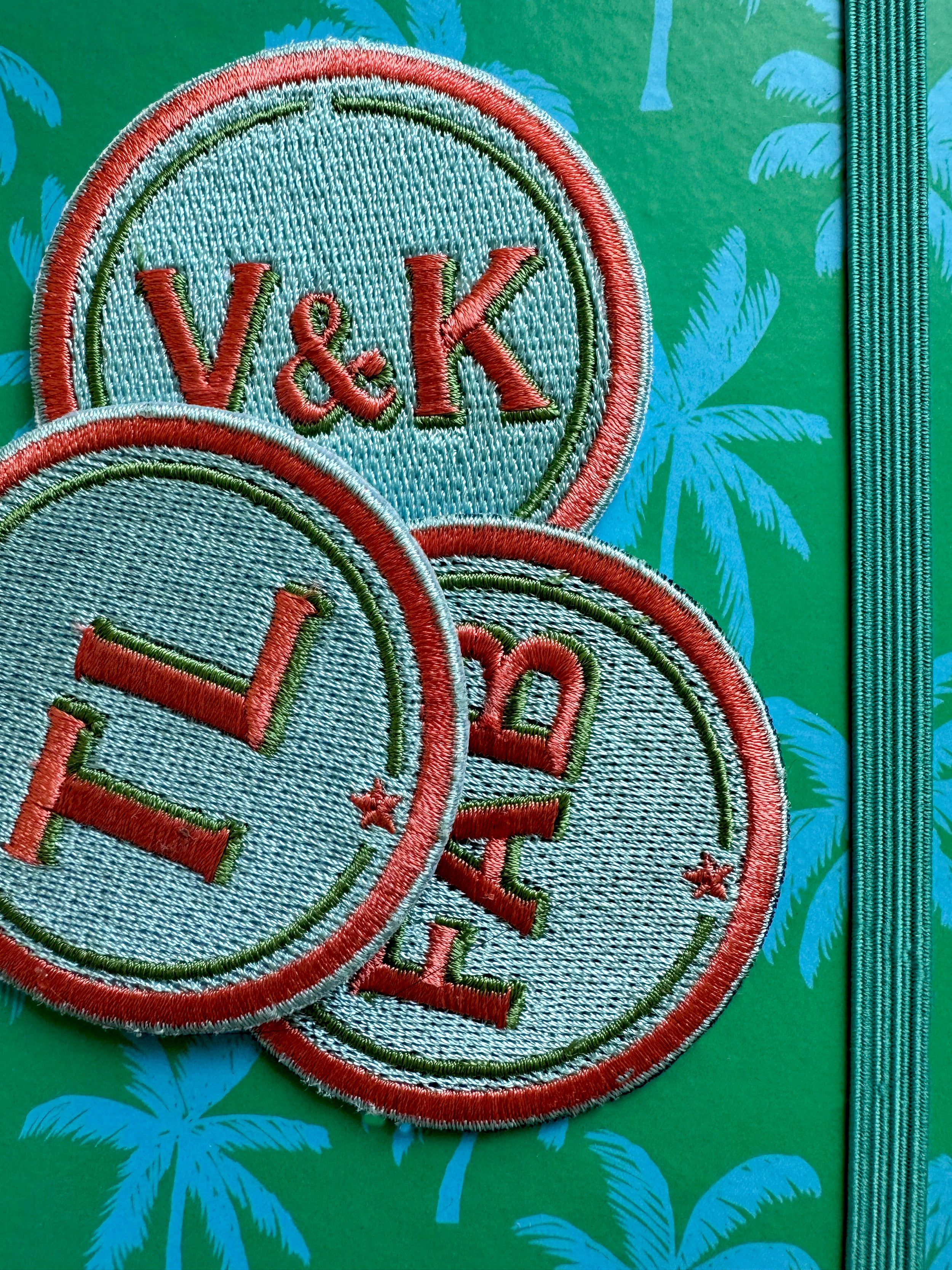 Ringbuch Palmtree mit Initialen-Patch