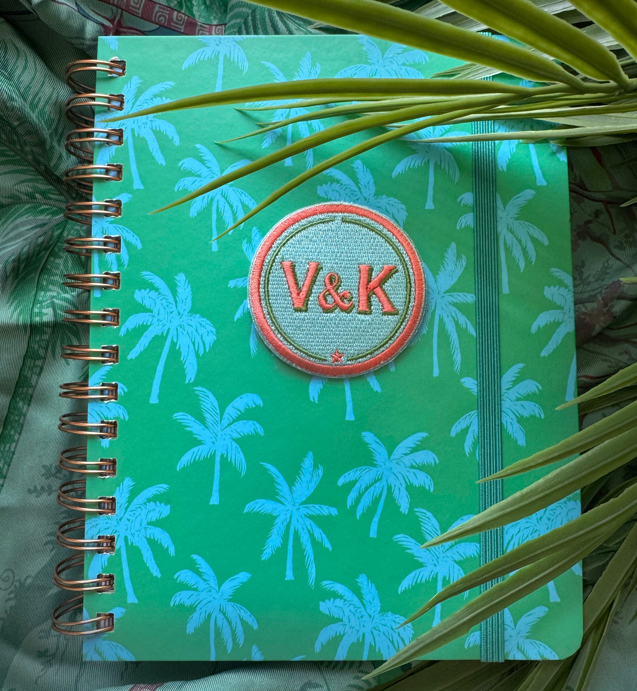 Ringbuch Palmtree mit Initialen-Patch