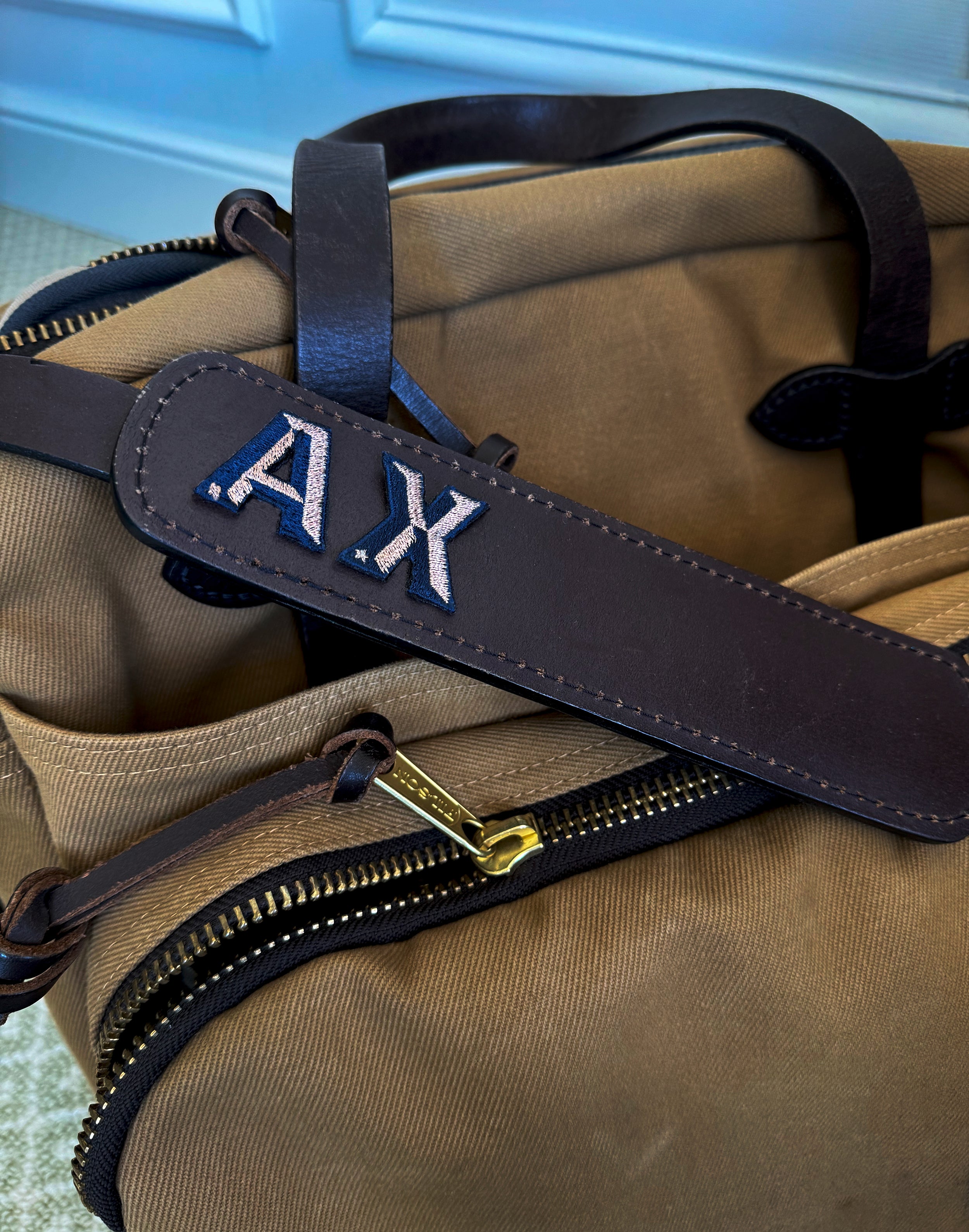 Label SINGLE LETTER MINI · NAVY/ROSÉGOLD