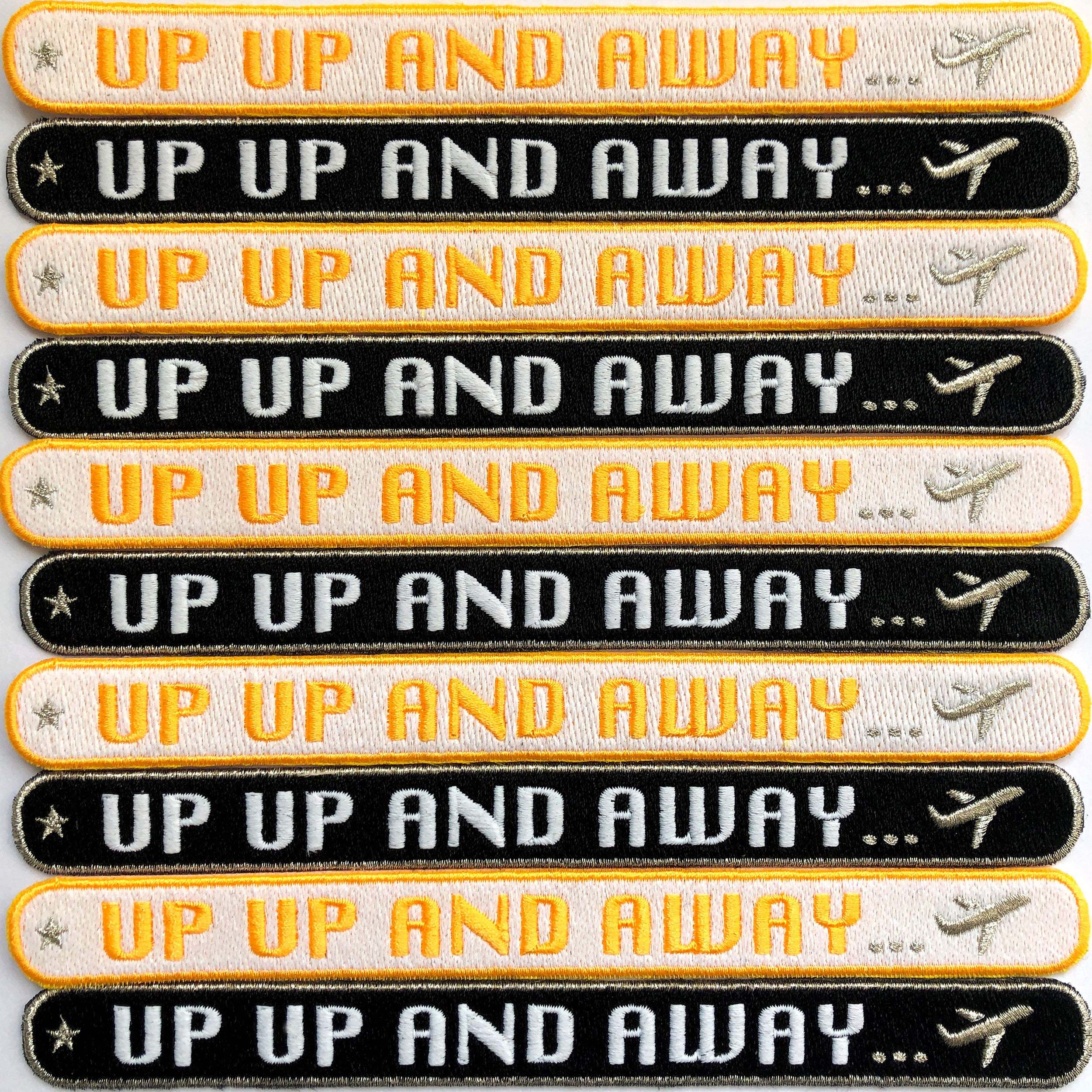 KOFFER PATCH: UP UP AND AWAY · weiß