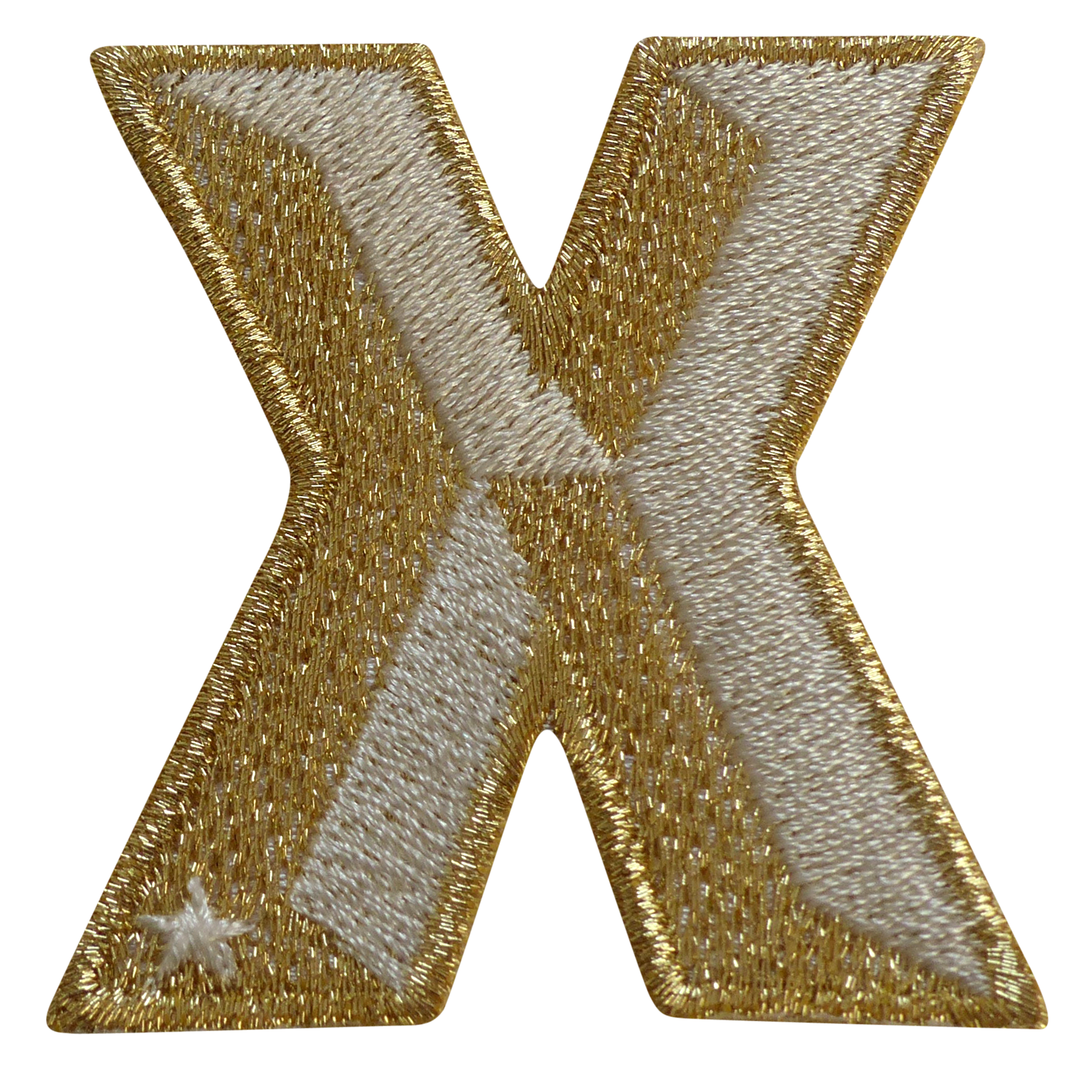 Label SINGLE LETTER · gold/weiß