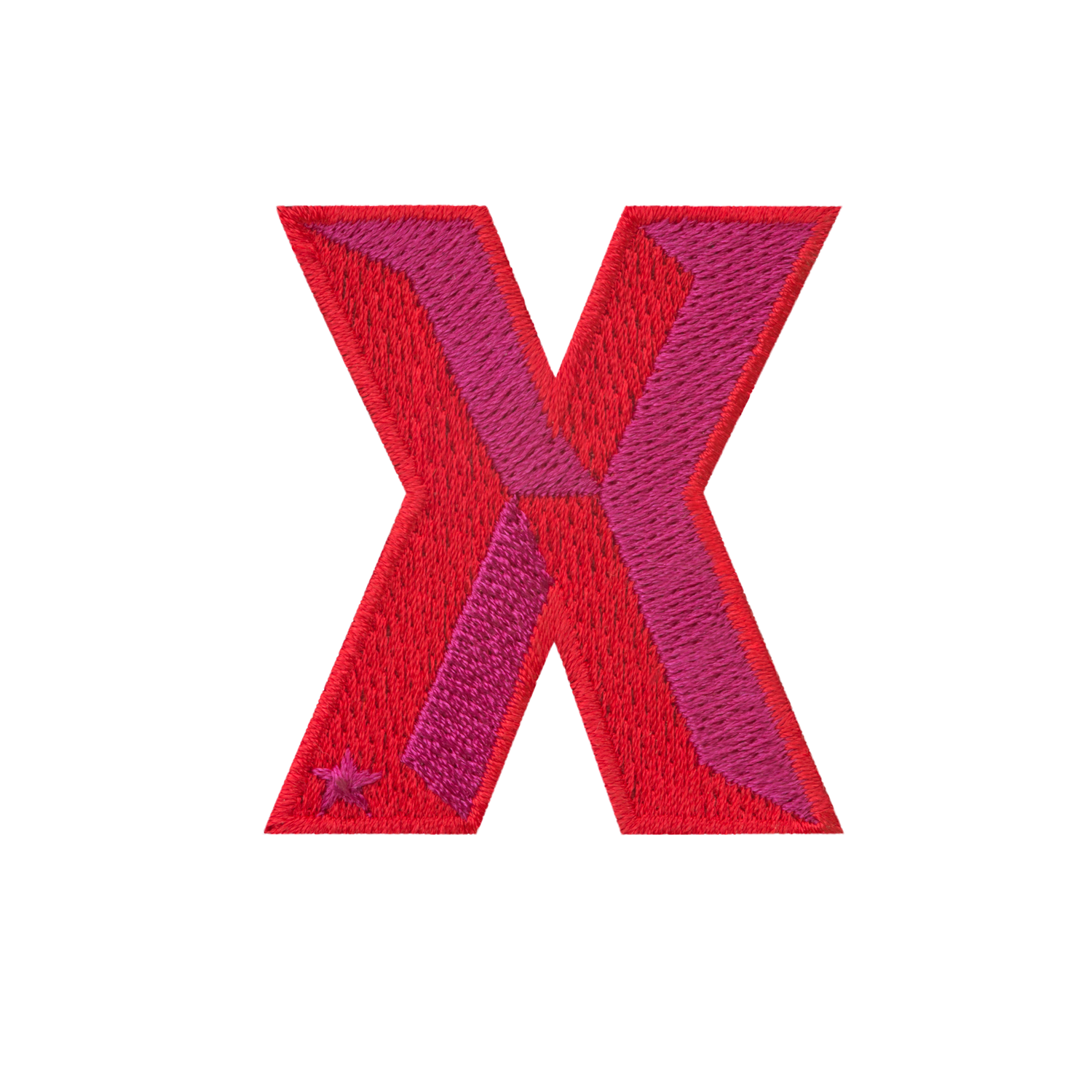 Label SINGLE LETTER MINI · rot/pink