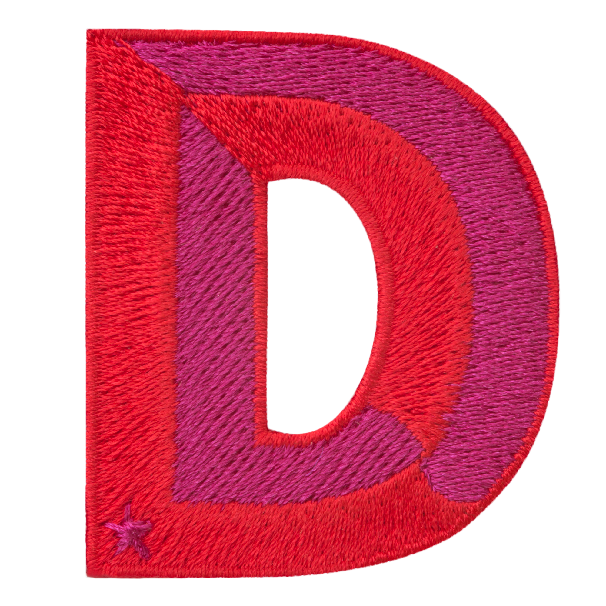 Label SINGLE LETTER · rot/pink