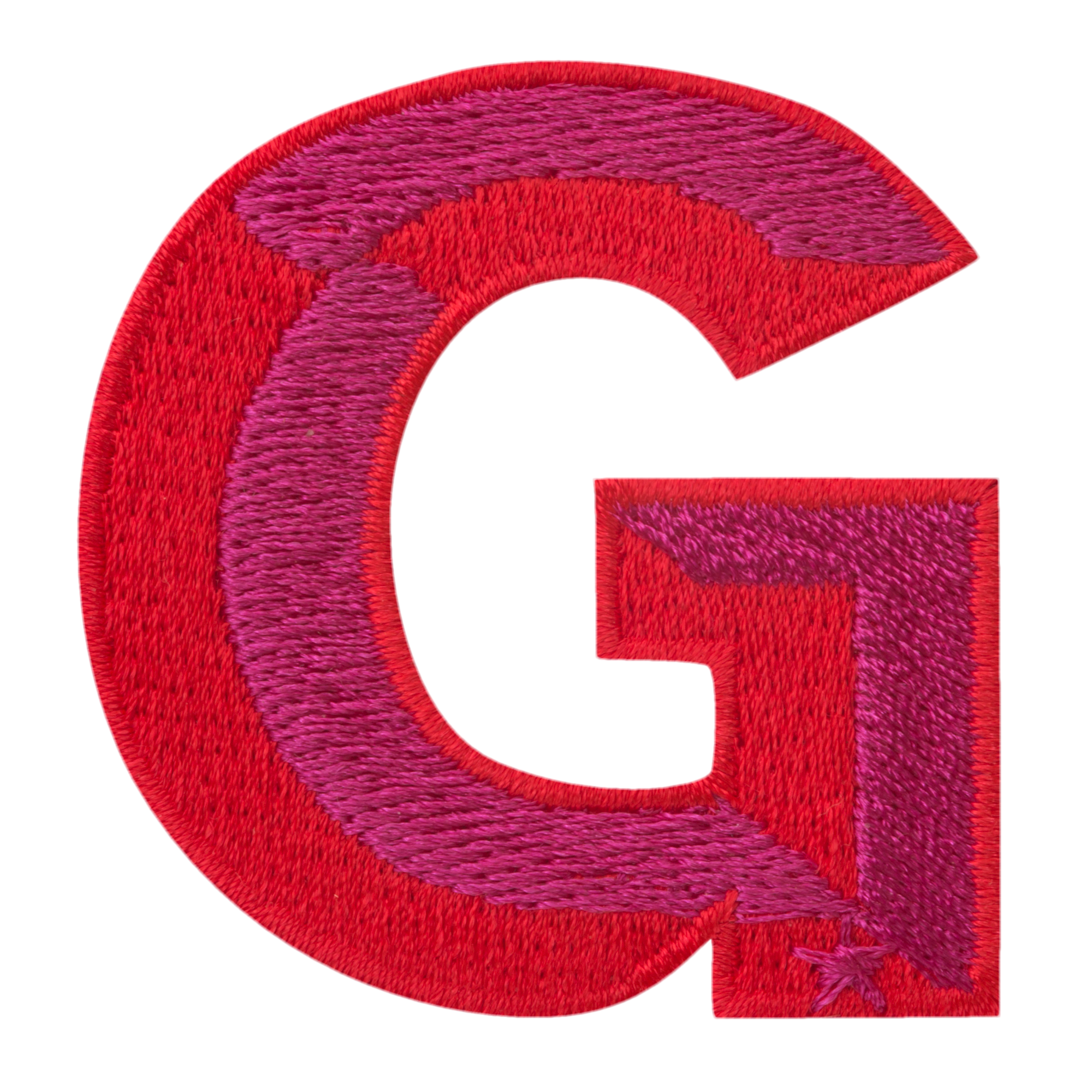 Label SINGLE LETTER · rot/pink
