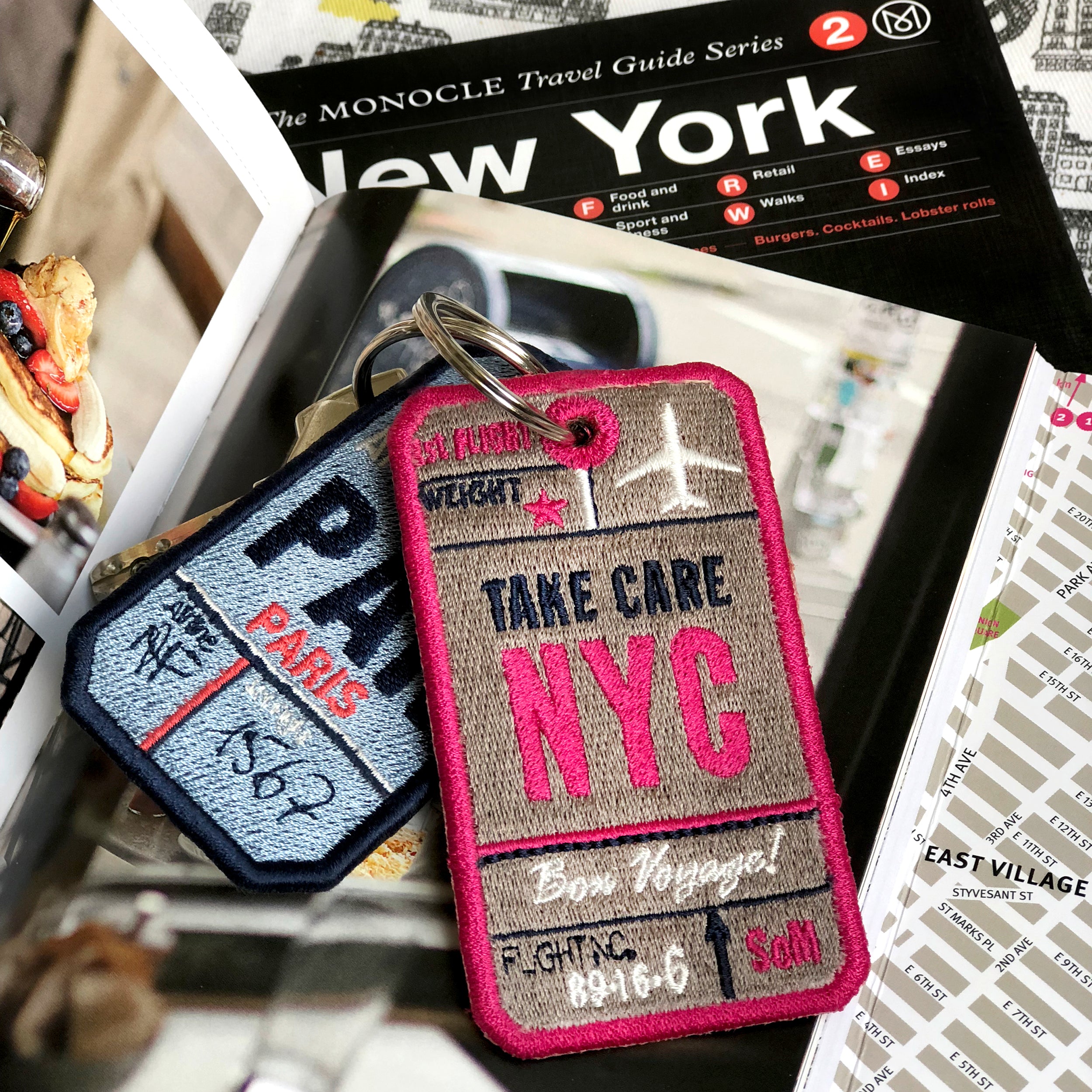 Label AIR TICKET · beige · personalisierbar