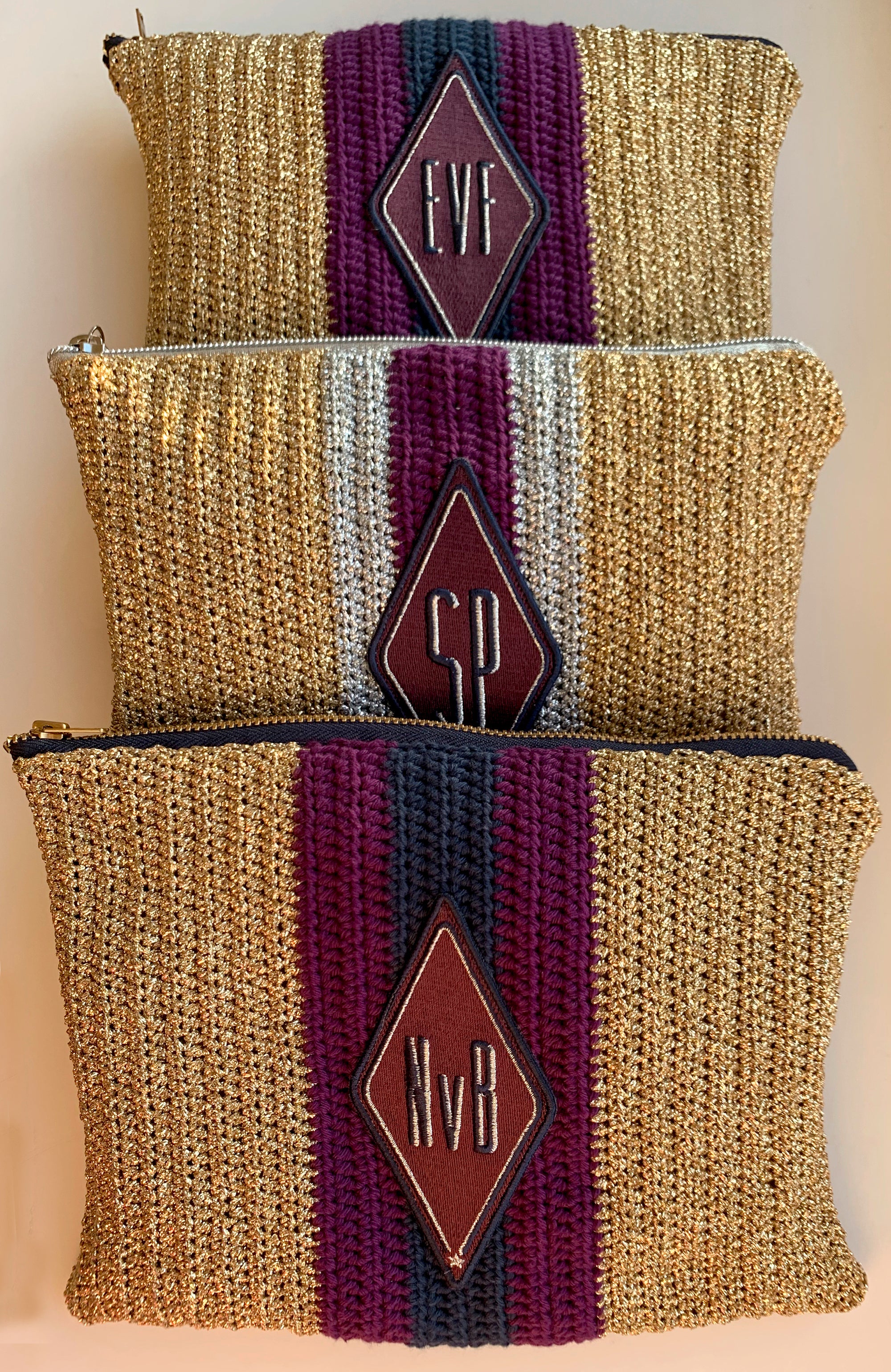 Label Karo · bordeaux · personalisierbar