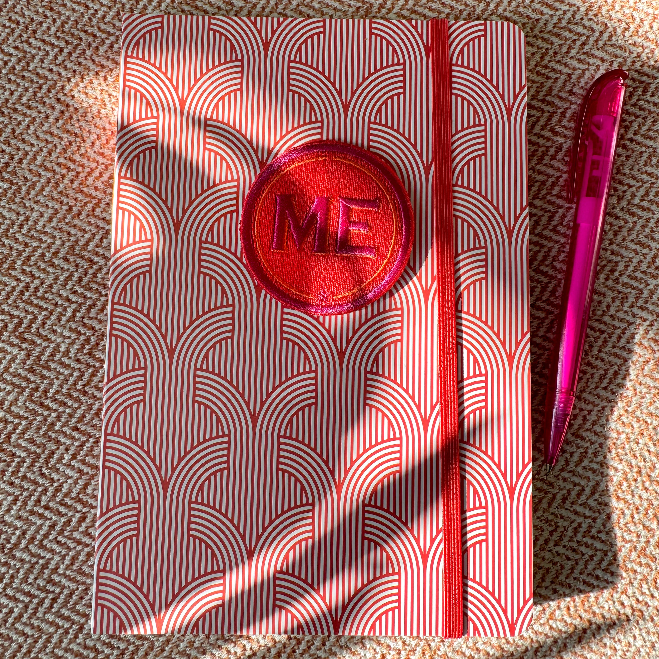 Notizbuch TWIST mit Initialen-Patch