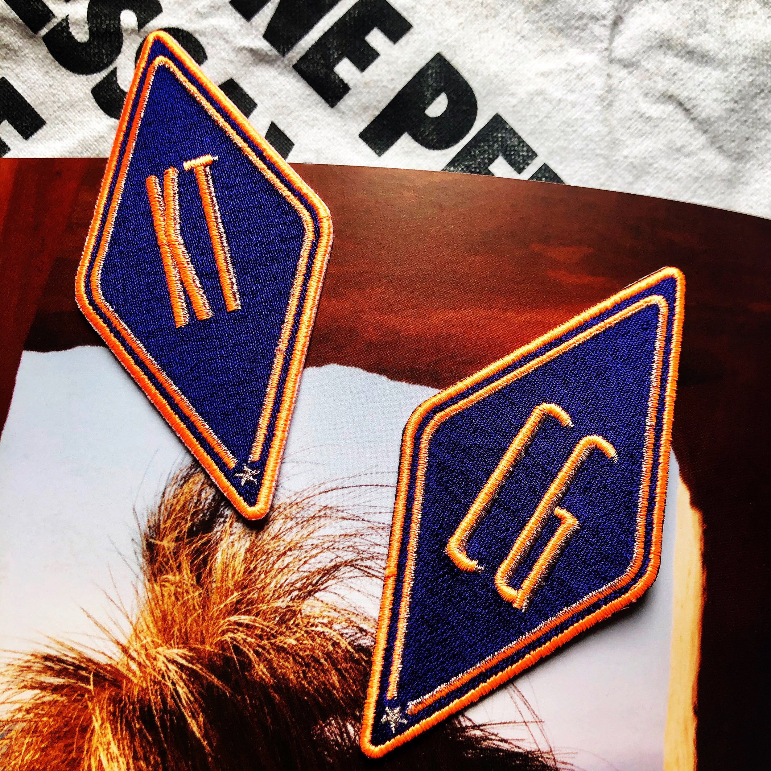 Label Karo · violett · personalisierbar