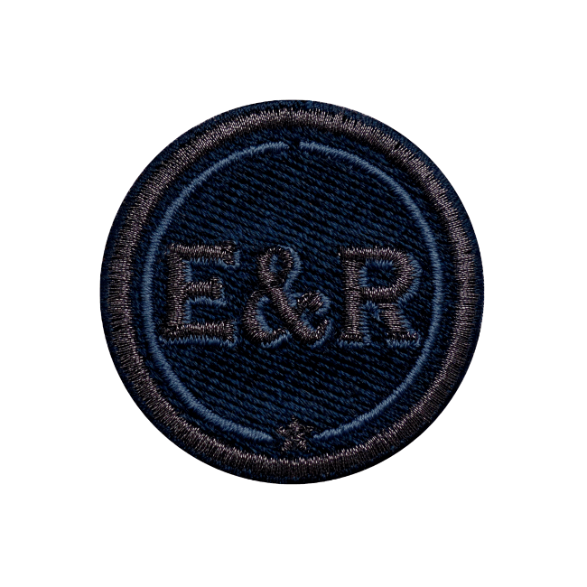 Label INITIALEN · 4cm · anthrazit metallic/marine · personalisierbar