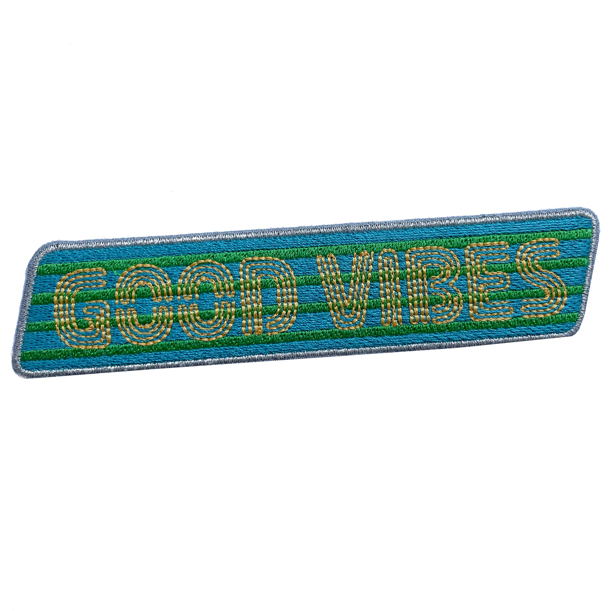 Label GOOD VIBES · gelb
