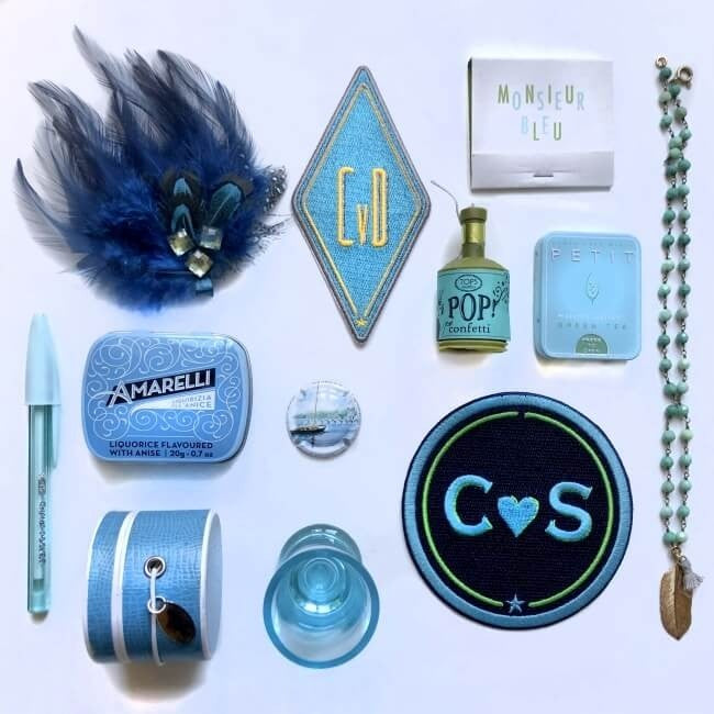 Label LOVE · 9cm · türkis/grün · personalisierbar