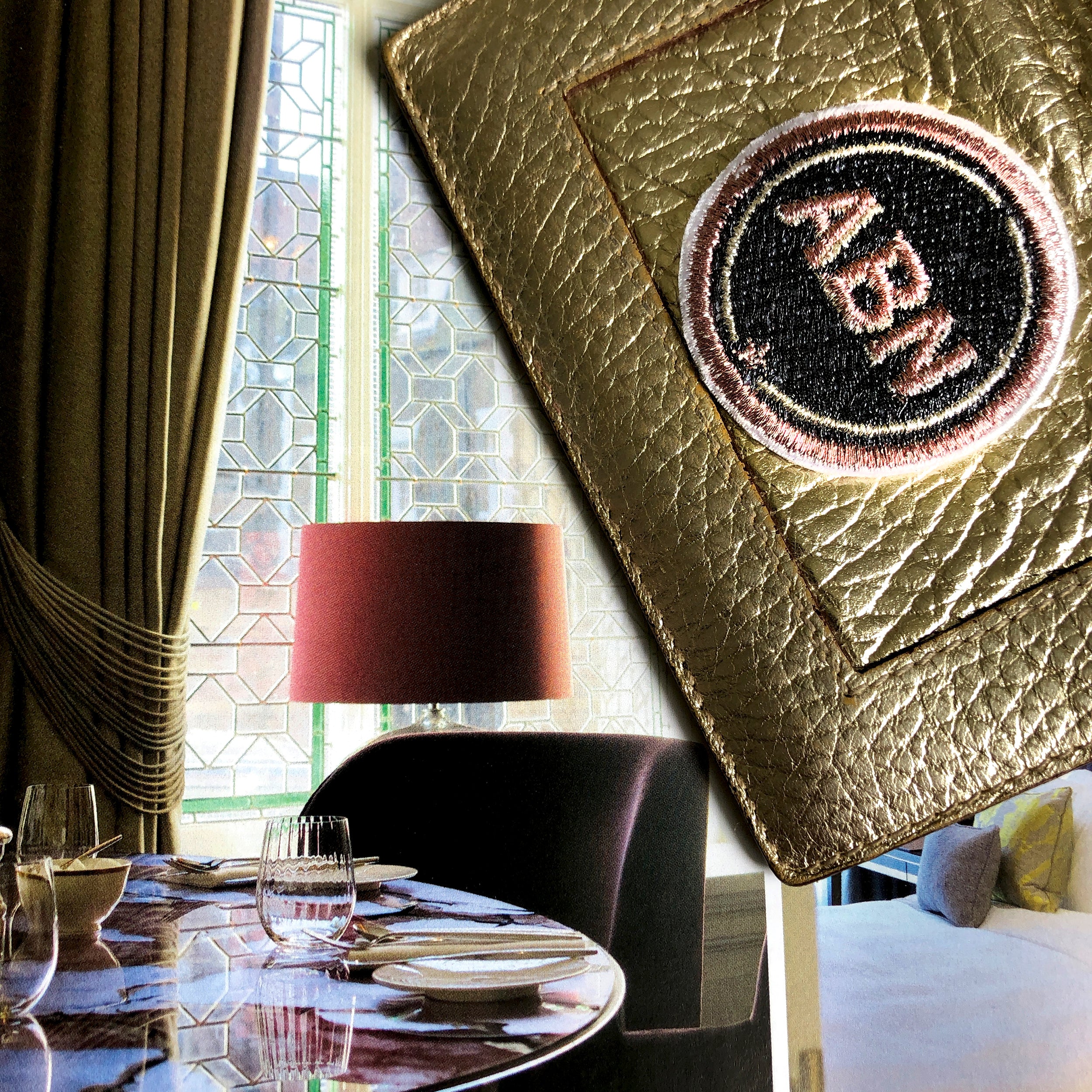 Label INITIALEN · 4cm · grau/metallic · personalisierbar