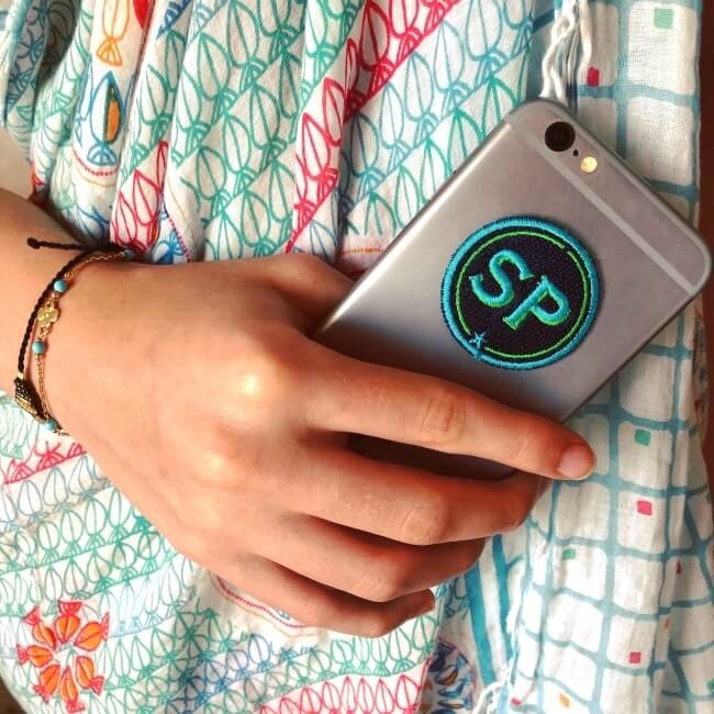 Label INITIALEN · 4cm · türkis/grün · personalisierbar