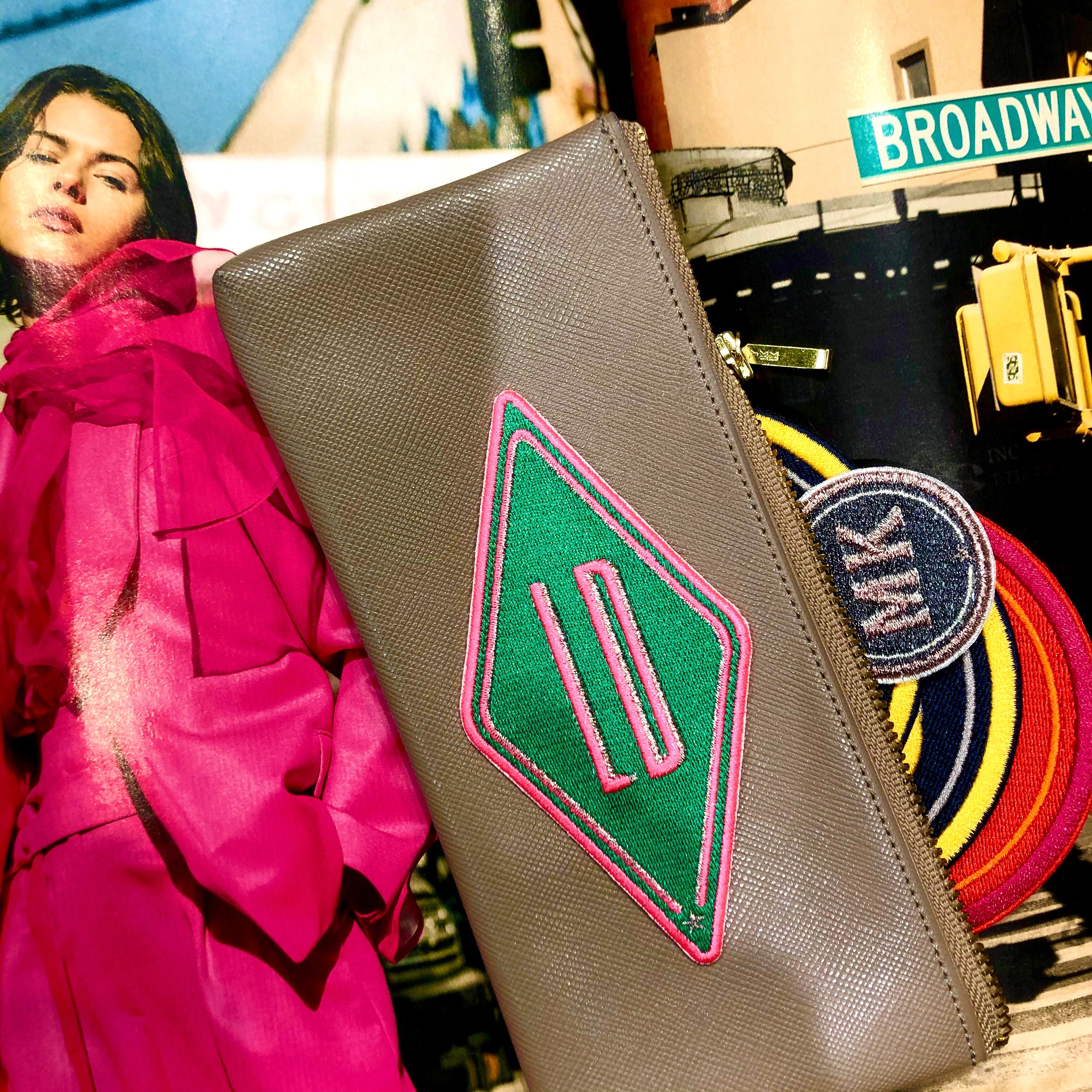 Label Karo · grün · personalisierbar