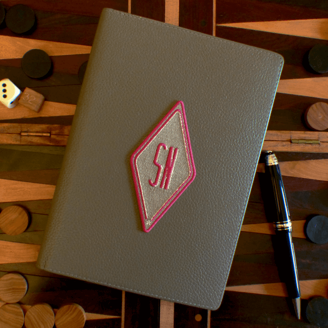 Label Karo · beige · personalisierbar