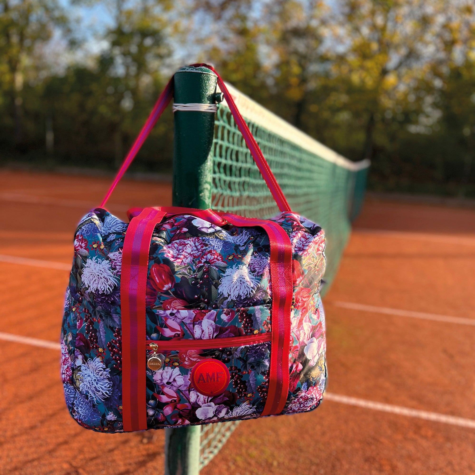 Easy Travel Bag DE LUXE Blumenbouquet mit Initialen-Patch