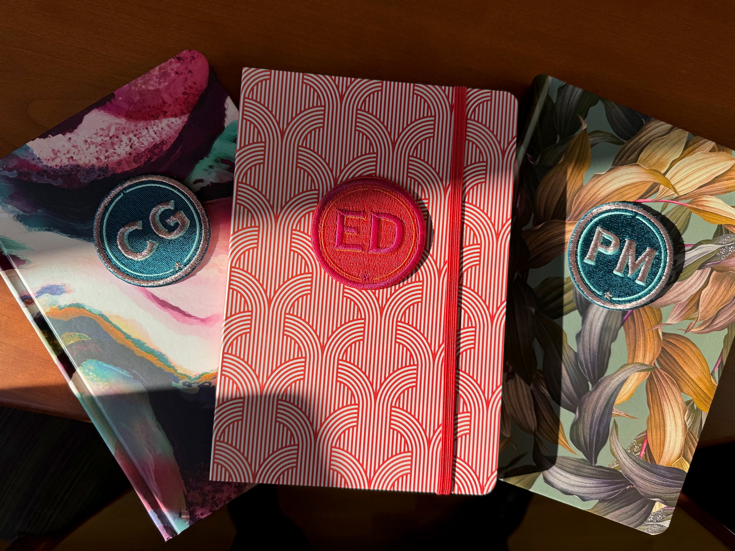 Notizbuch TWIST mit Initialen-Patch