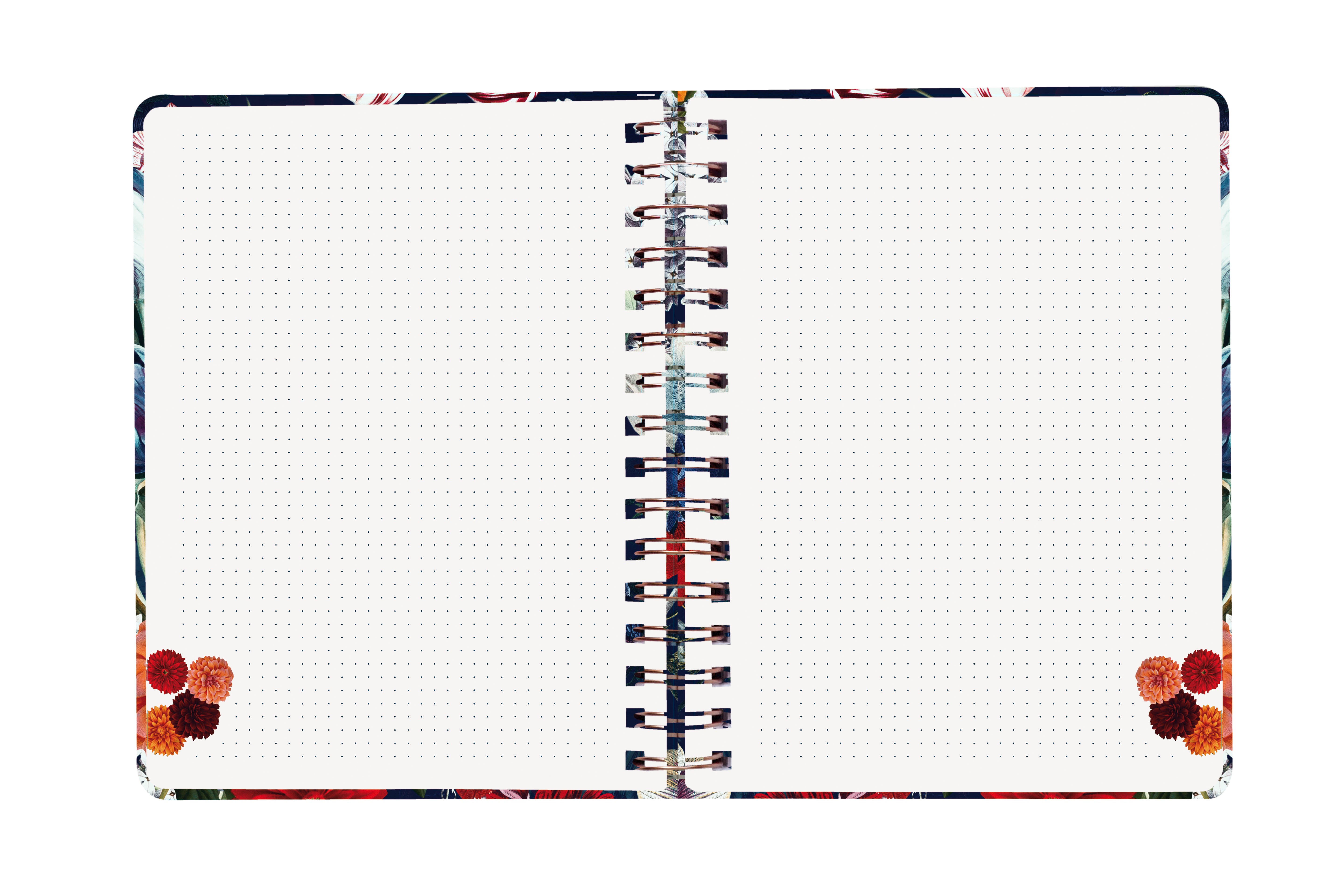 Ringbuch Dahlie mit Initialen-Patch