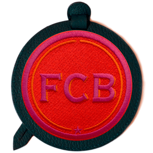 Gepäckanhänger INITIALEN · rot/pink