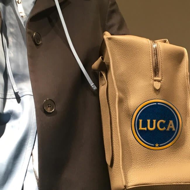 Label INITIALEN · 9cm · gelb/beige · personalisierbar