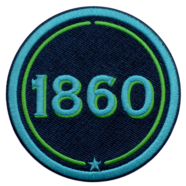 Label INITIALEN · 9cm · türkis/grün · personalisierbar