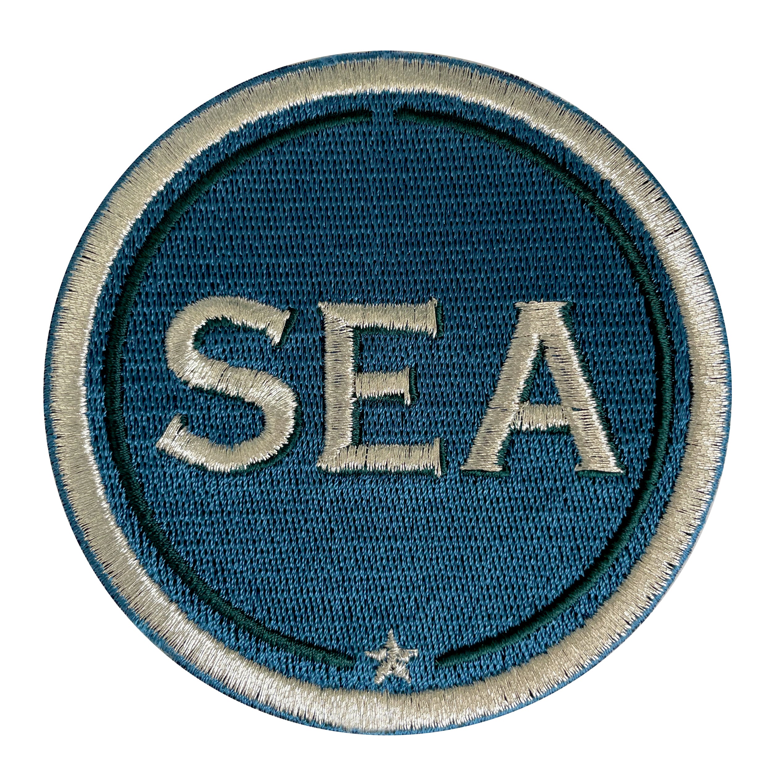 Label INITIALEN · 9cm · petrol/silber· personalisierbar