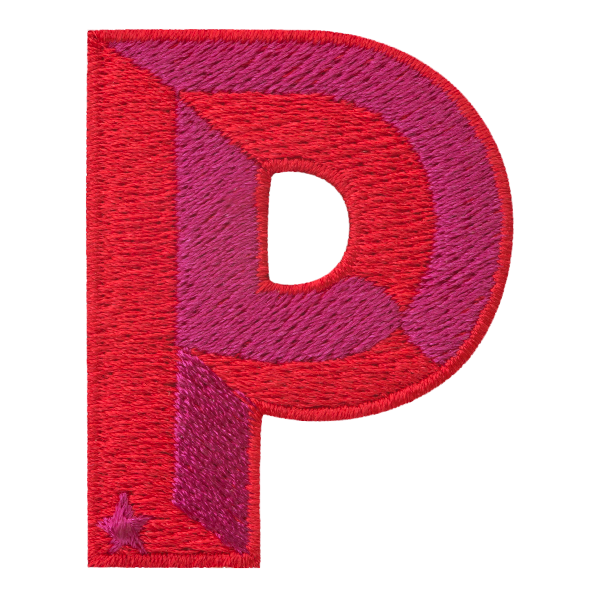 Label SINGLE LETTER · rot/pink