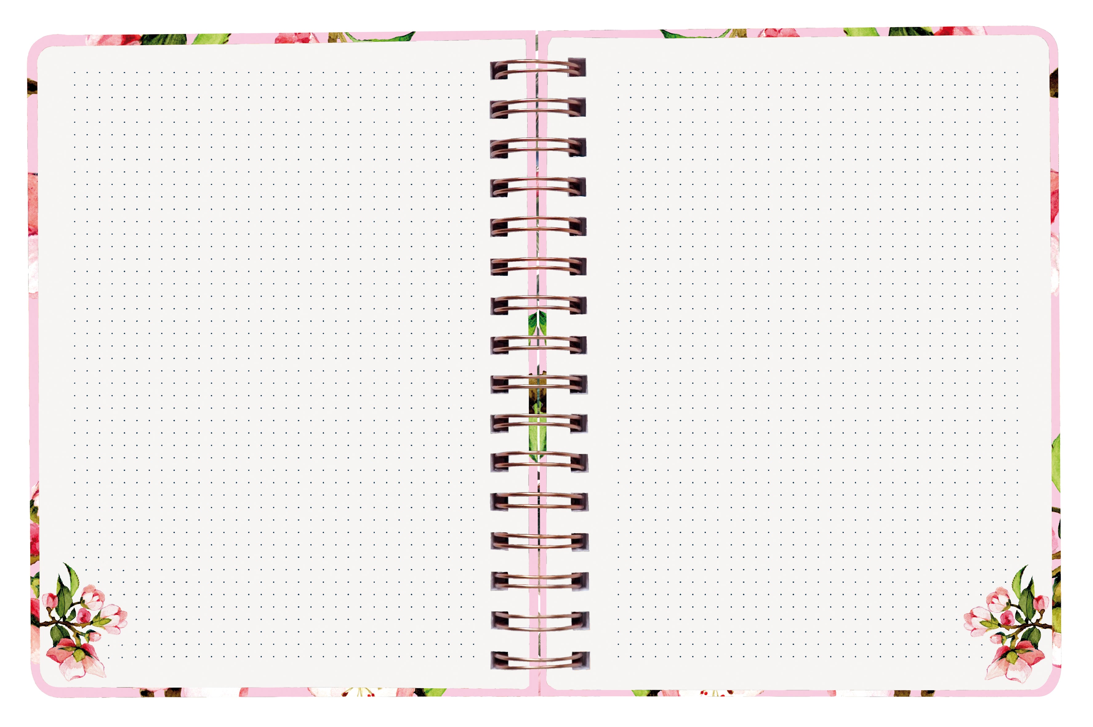 Ringbuch Kirschblüte mit Initialen-Patch