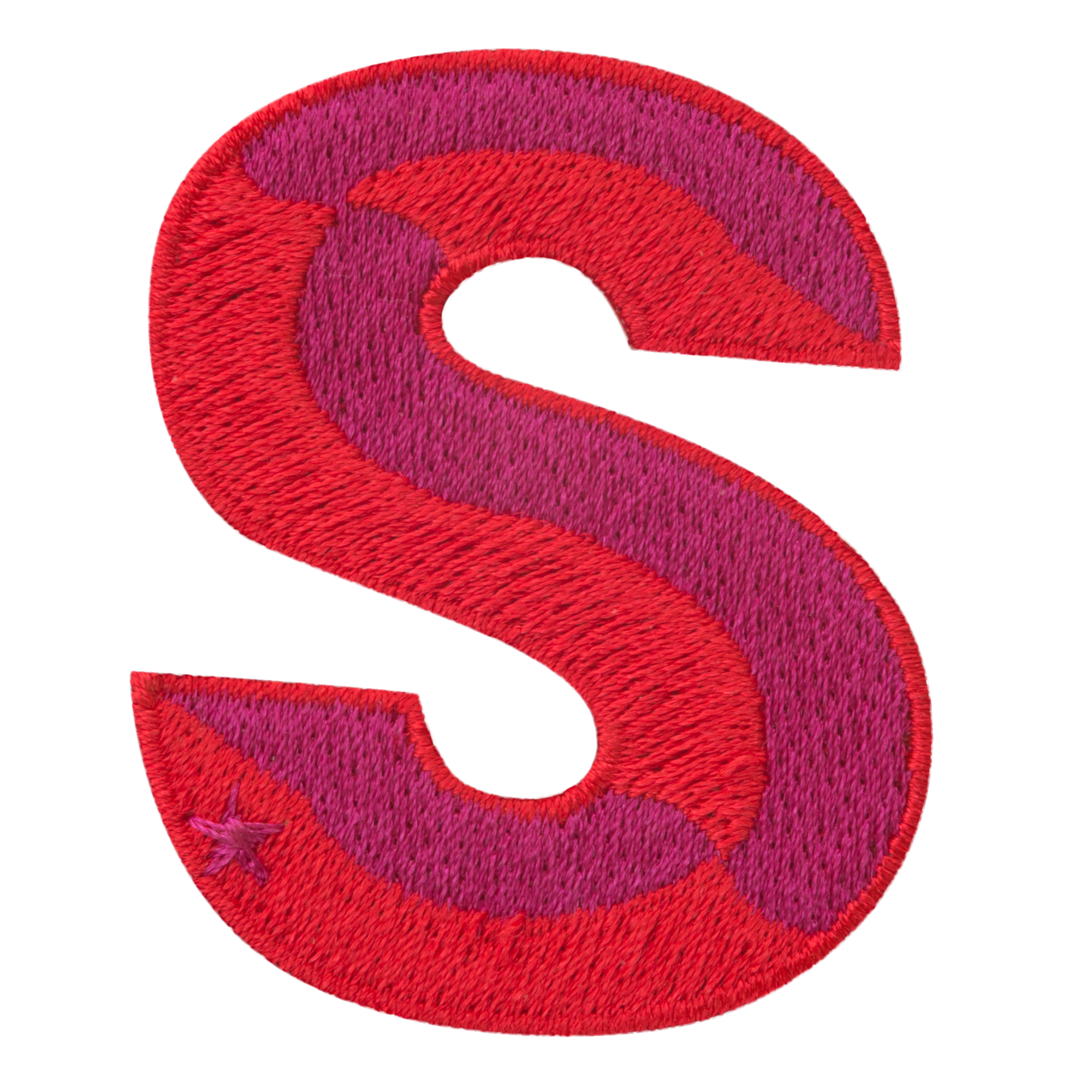 Label SINGLE LETTER · rot/pink