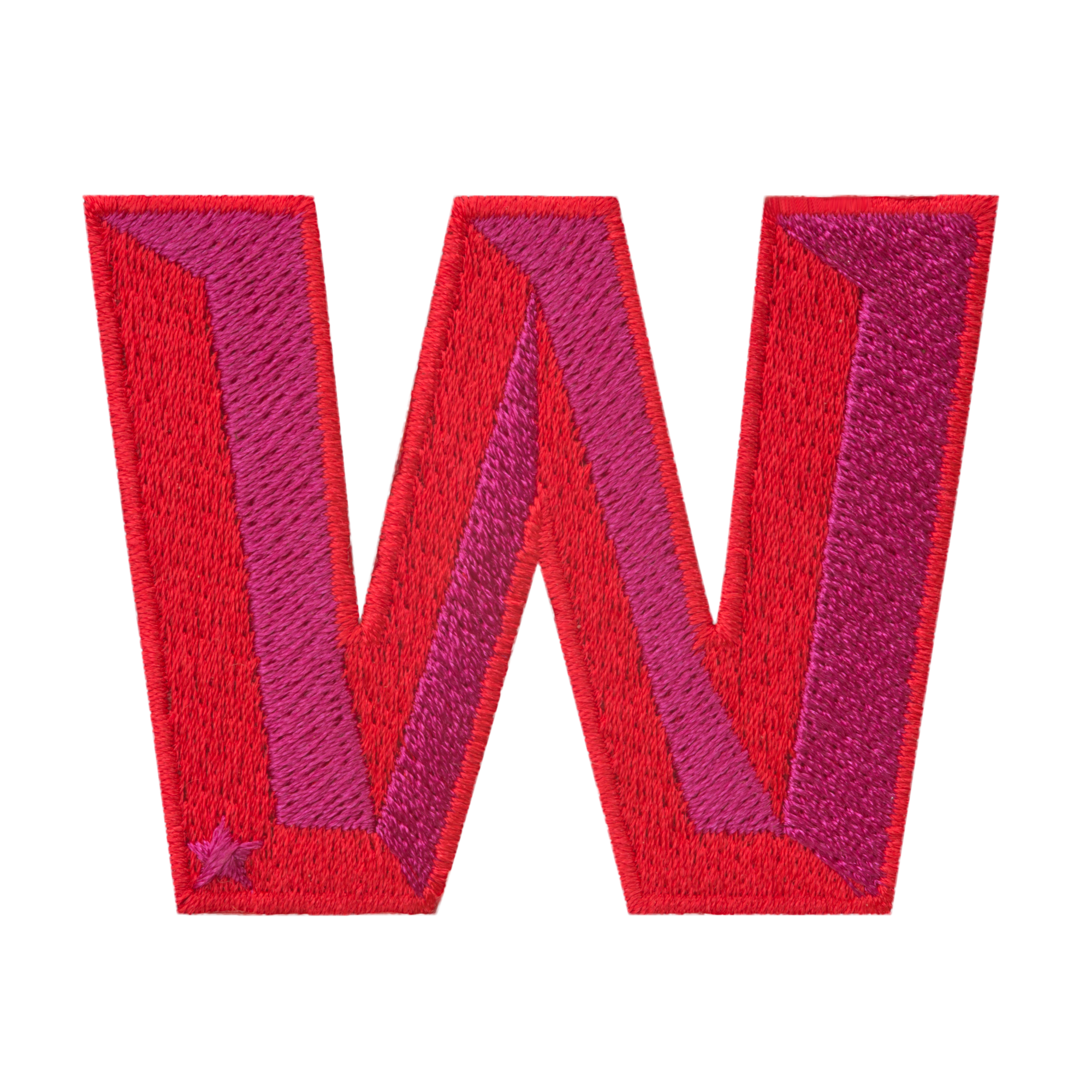 Label SINGLE LETTER · rot/pink