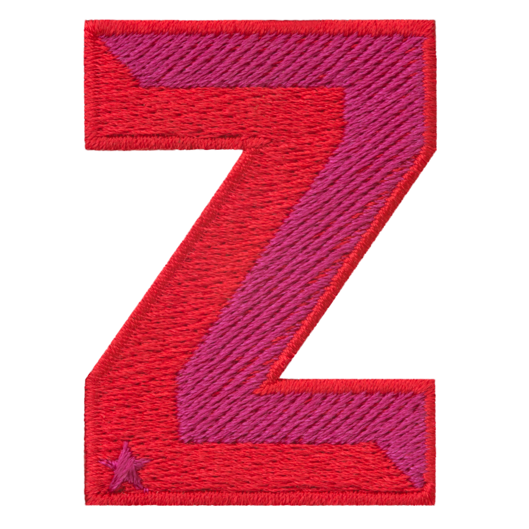Label SINGLE LETTER · rot/pink