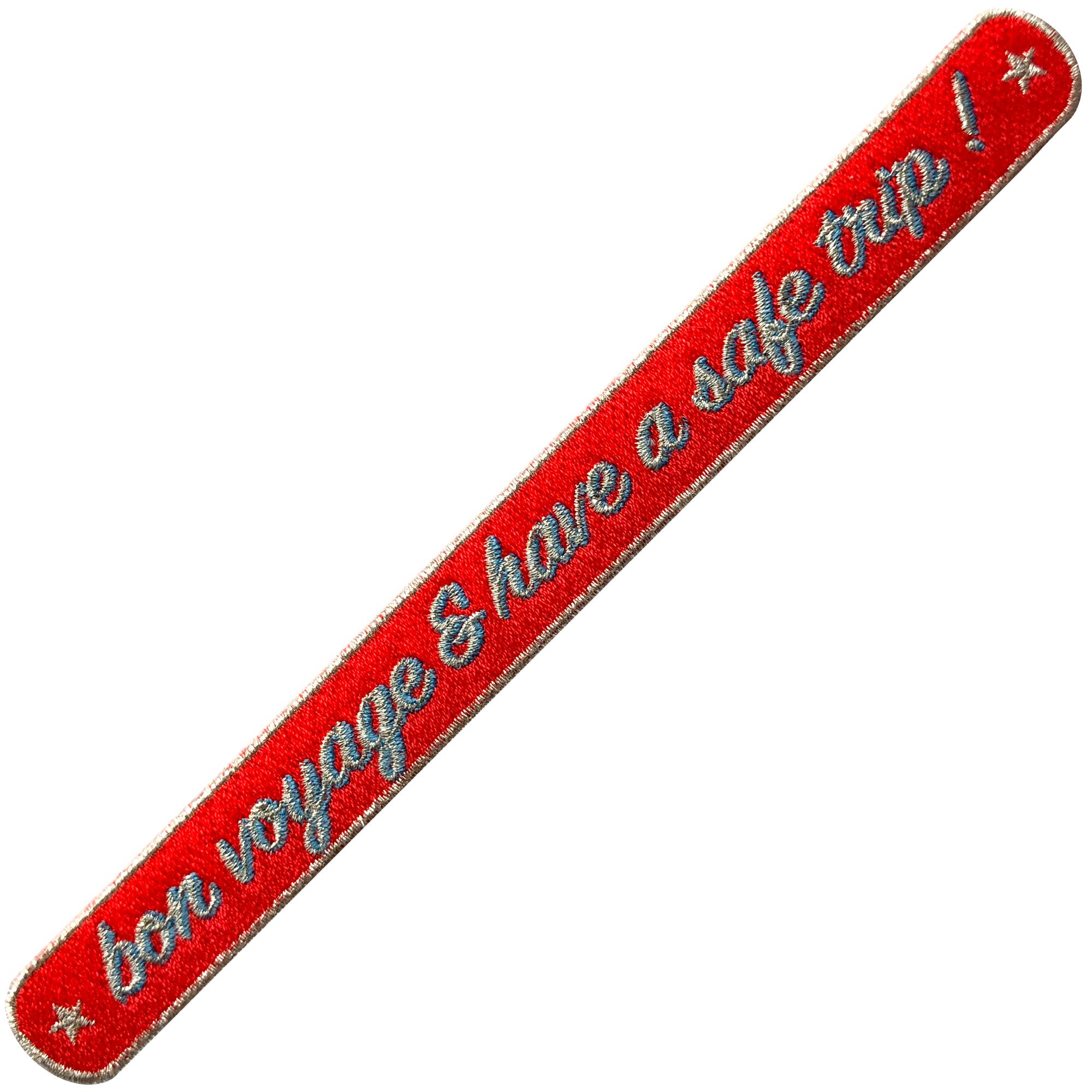 KOFFER PATCH: BON VOYAGE · rot/silber/blau