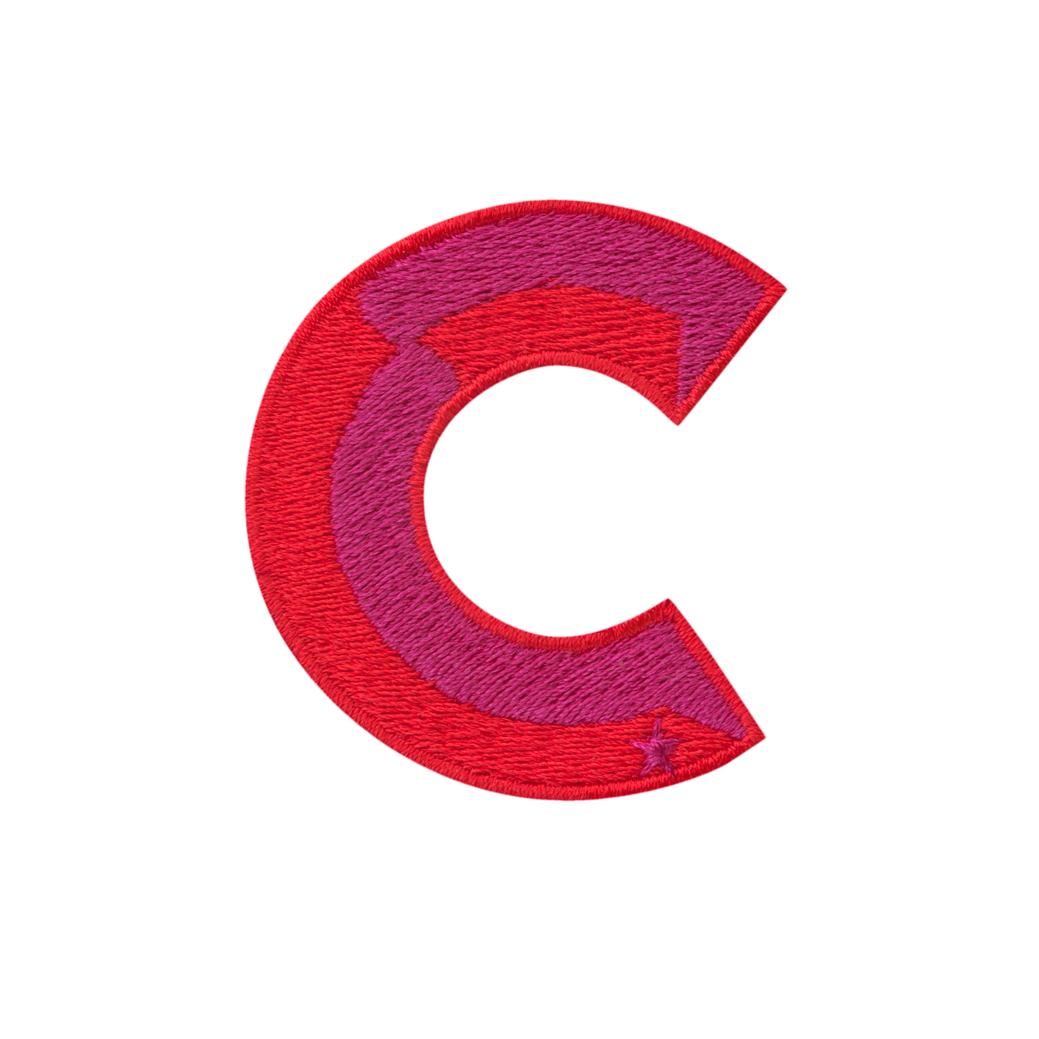 Label SINGLE LETTER MINI · rot/pink