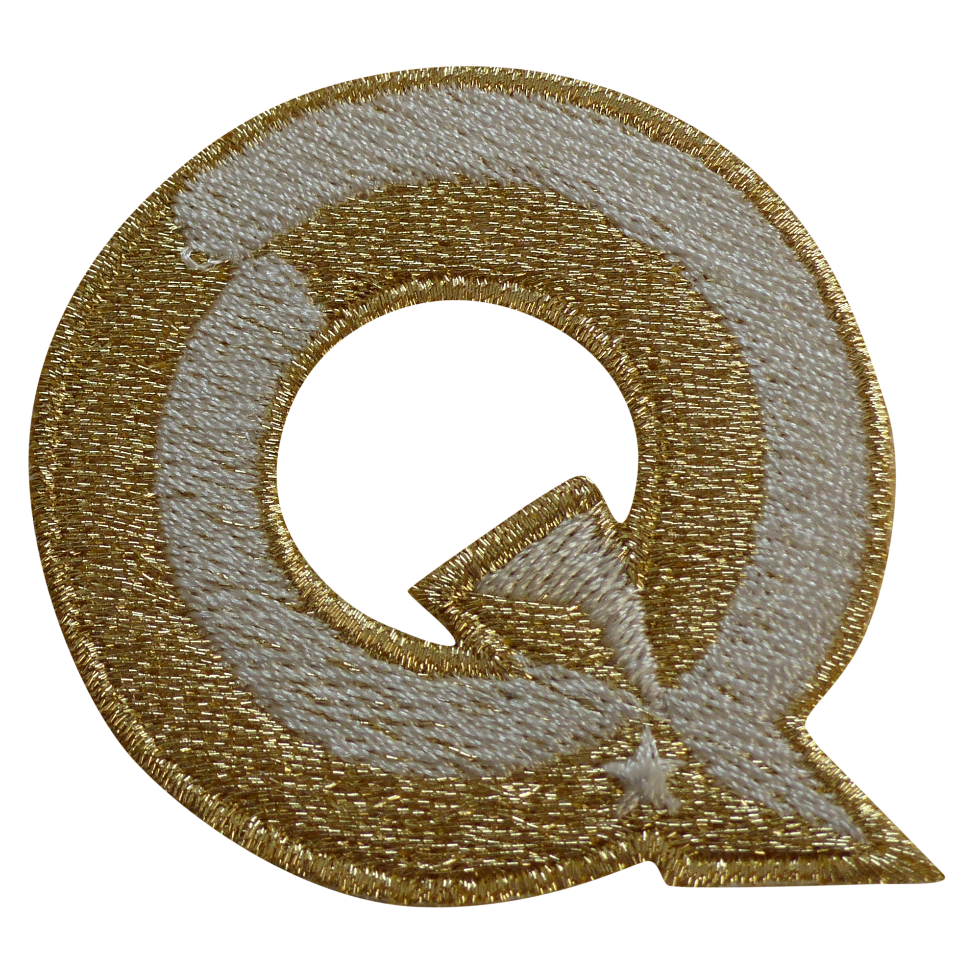 Label SINGLE LETTER · gold/weiß