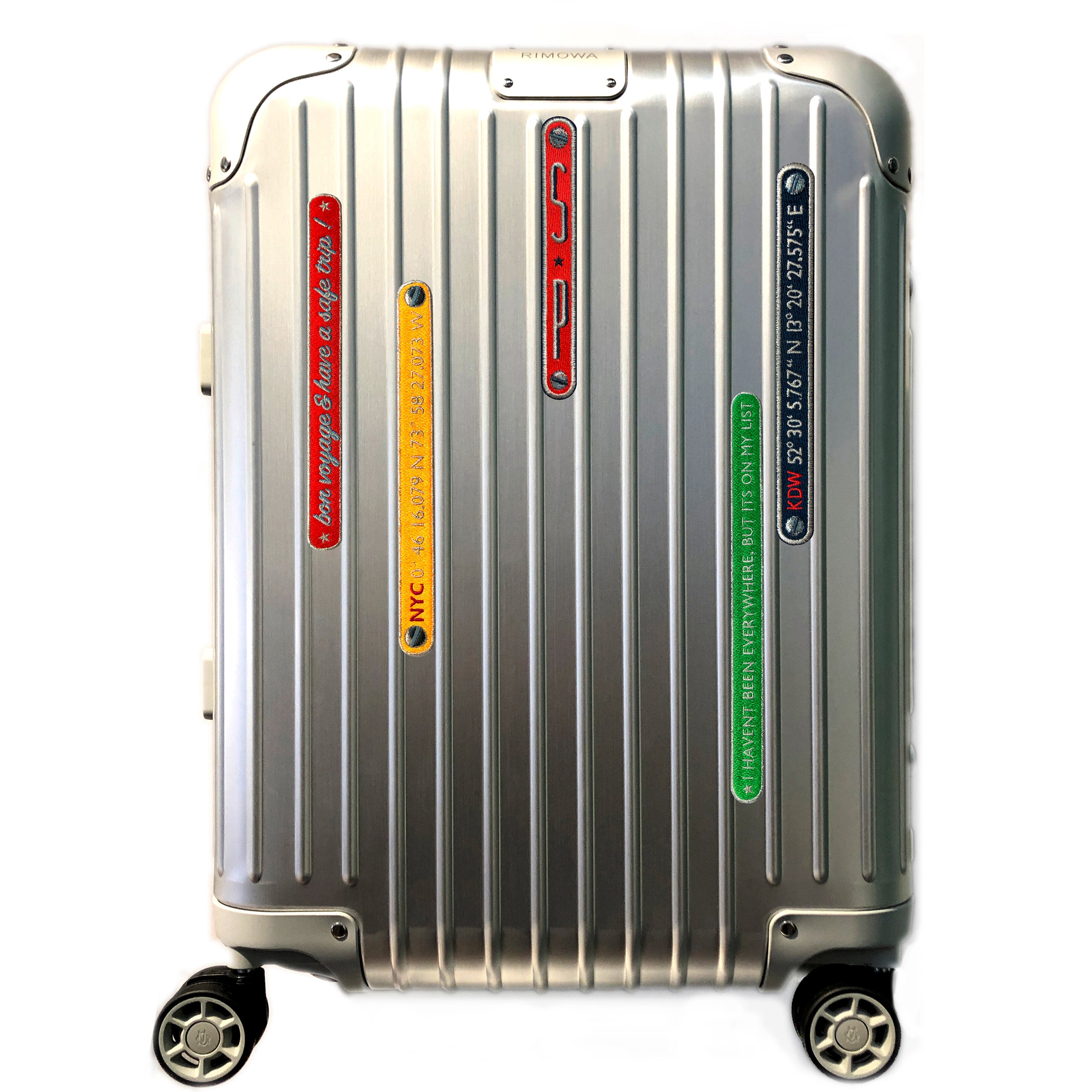 KOFFER PATCH: EVERYWHERE · grün/silber