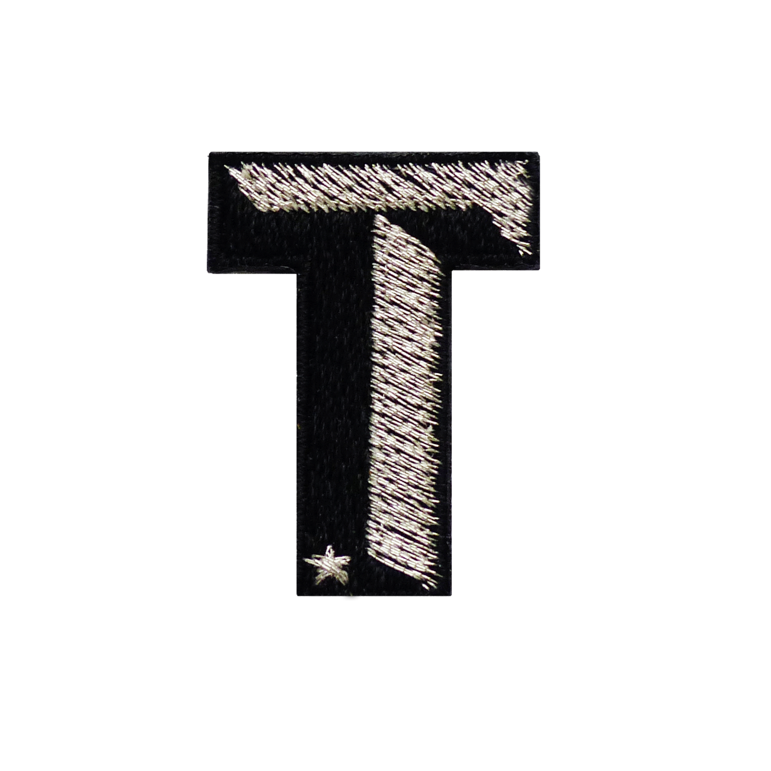 Label SINGLE LETTER MINI · schwarz/silber