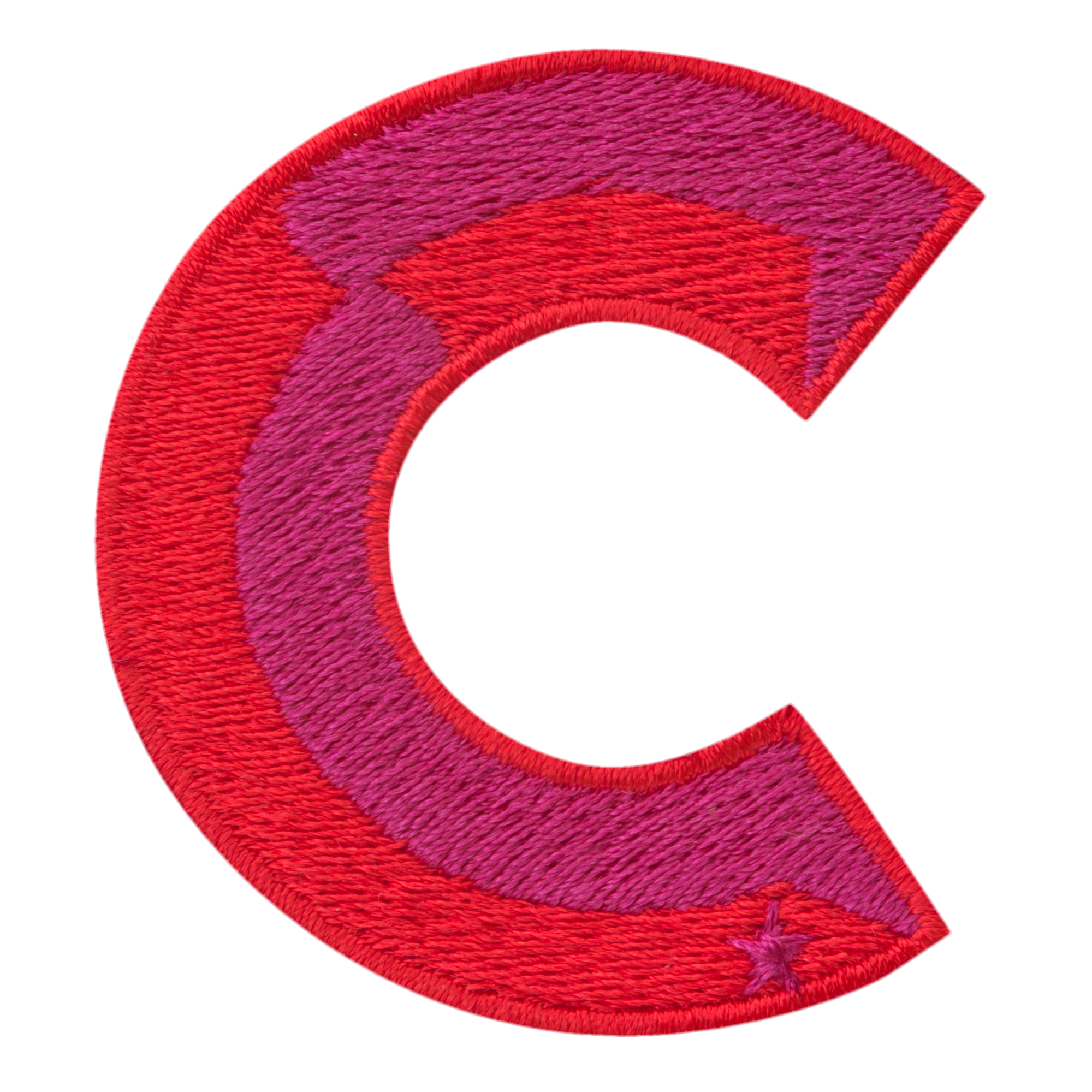 Label SINGLE LETTER · rot/pink