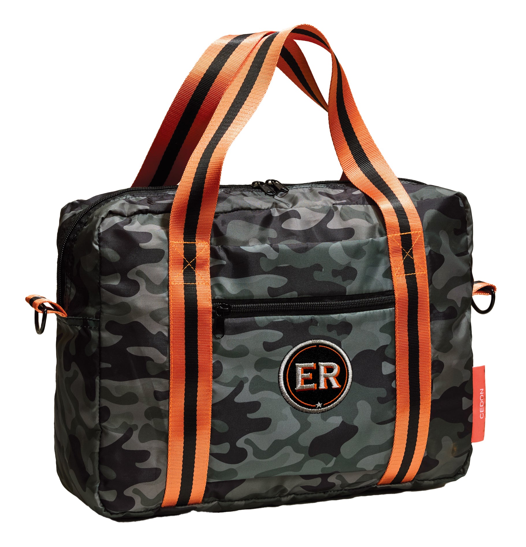 Easy City Bag CAMOUFLAGE mit Initialen-Patch