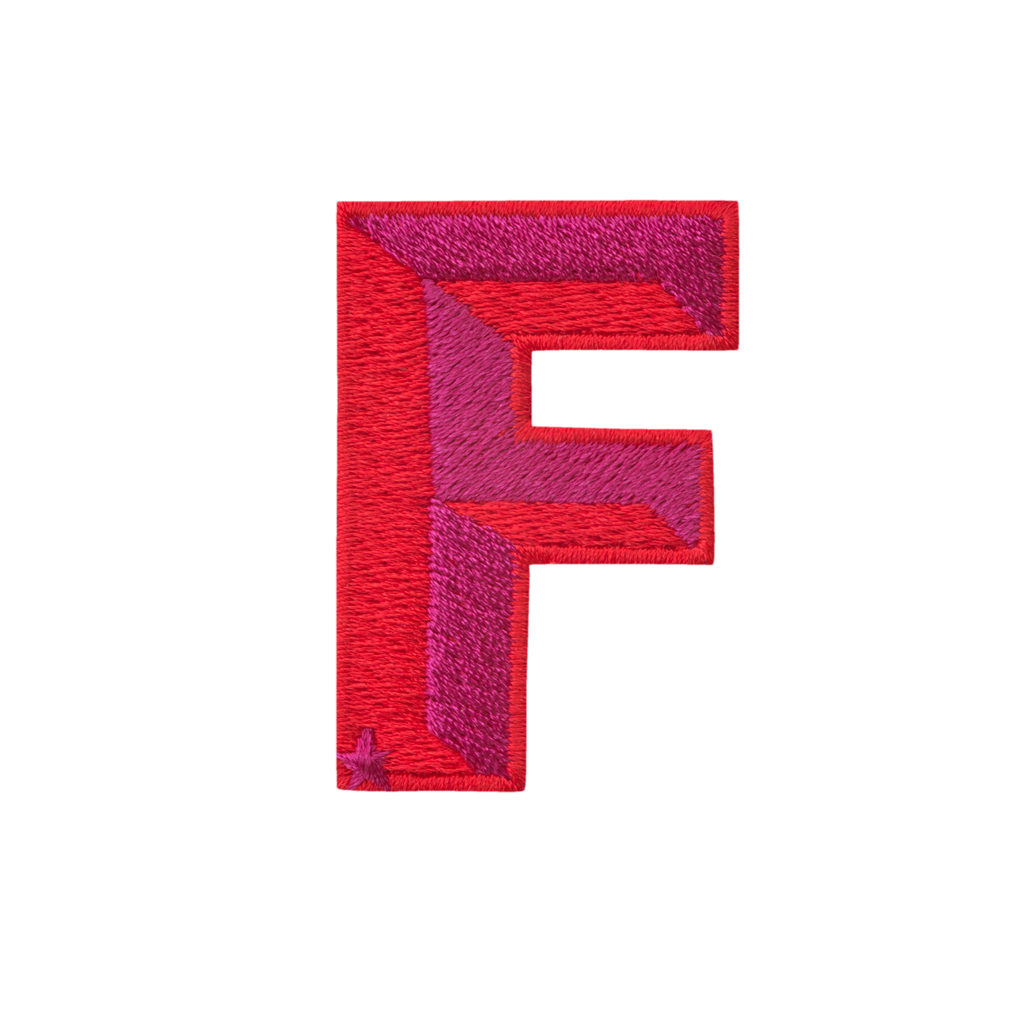 Label SINGLE LETTER MINI · rot/pink