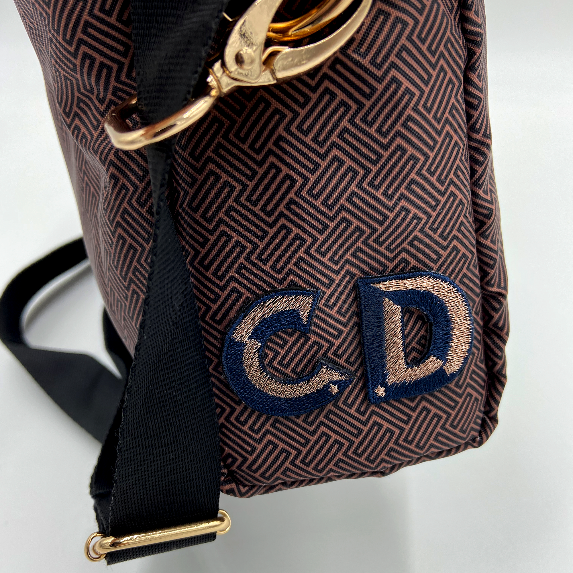 Label SINGLE LETTER MINI · NAVY/ROSÉGOLD