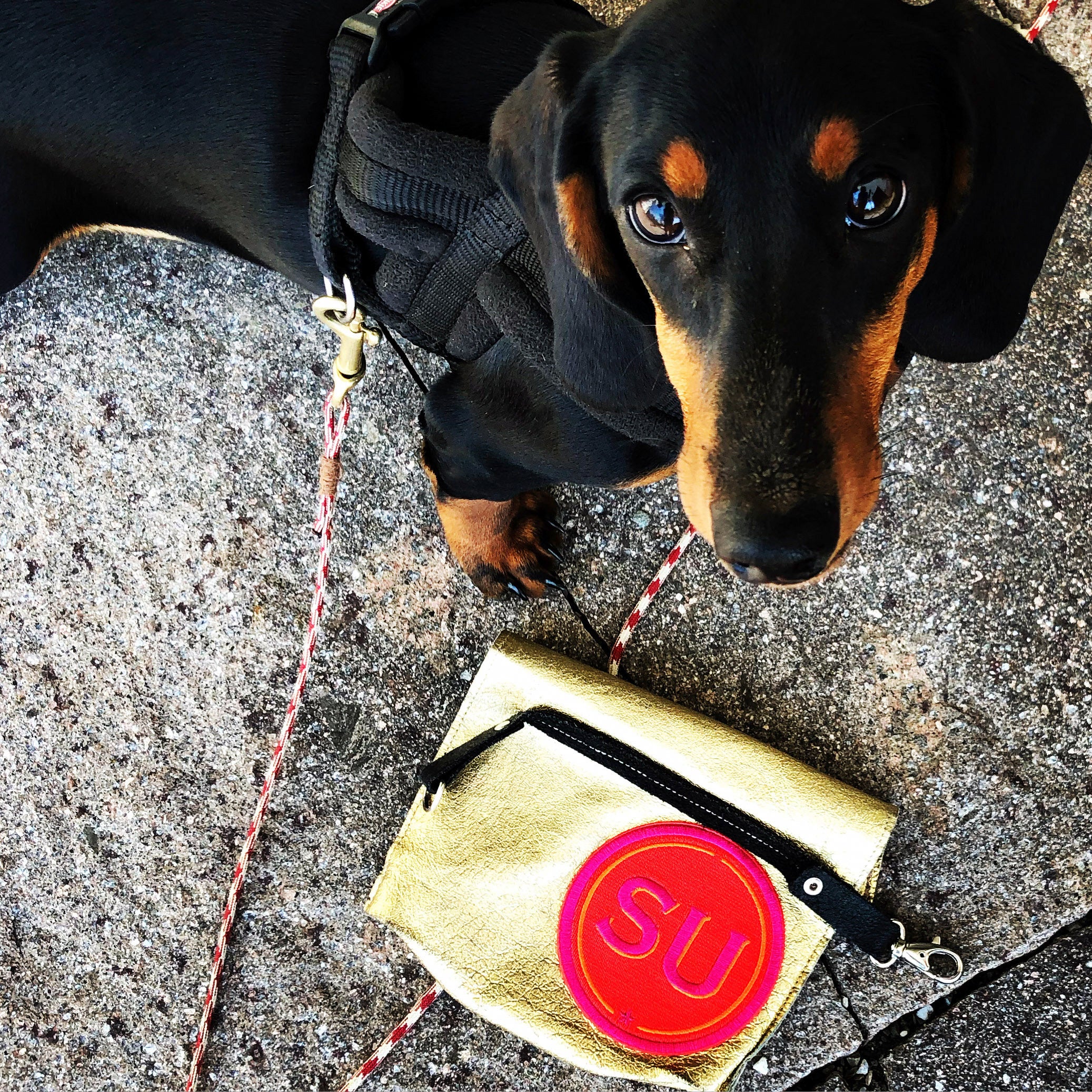 Label INITIALEN · 9cm · rot/pink · personalisierbar